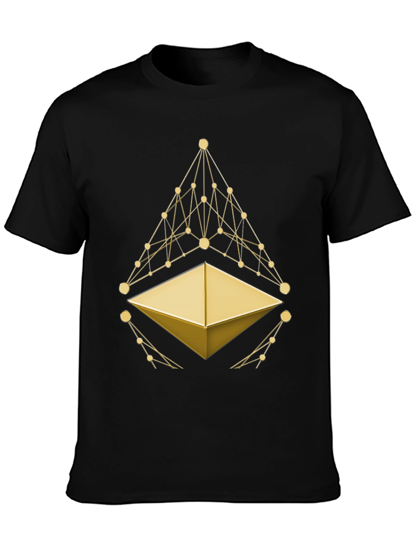Ethereum Crypto T-Shirt - Golden Symbol