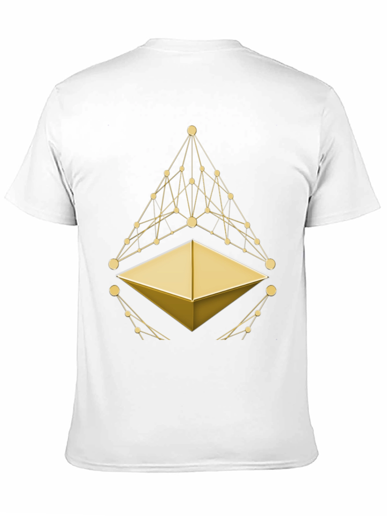 Ethereum Crypto T-Shirt - Golden Symbol