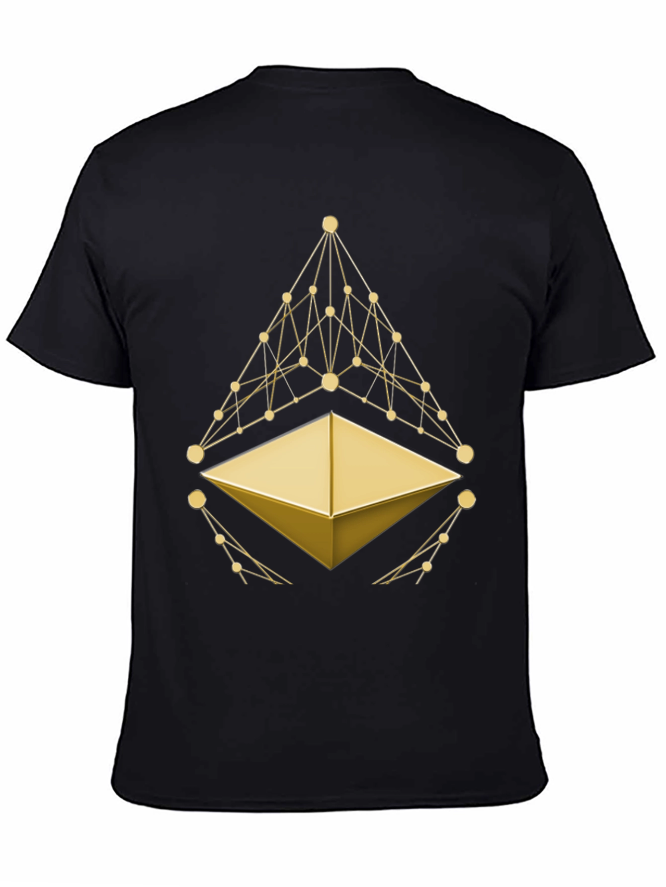 Ethereum Crypto T-Shirt - Golden Symbol