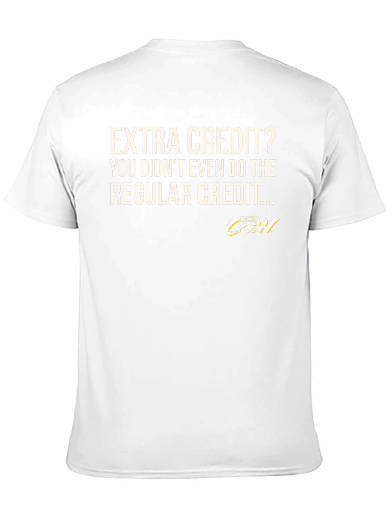 Extra Credit Teacher Crew T-Shirt Funny Education Tee