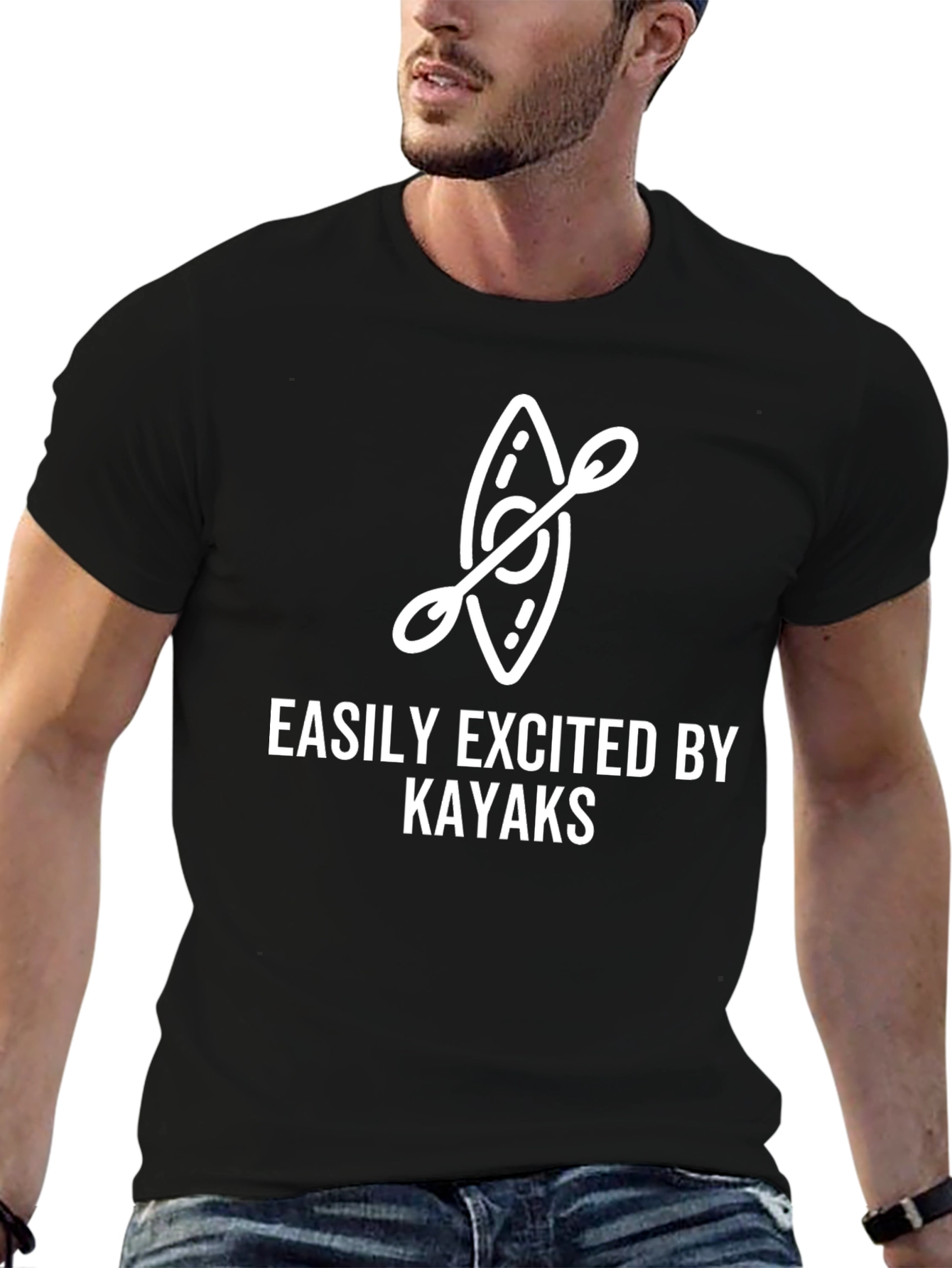 Easily Excited by Kayaks Graphic T-Shirt