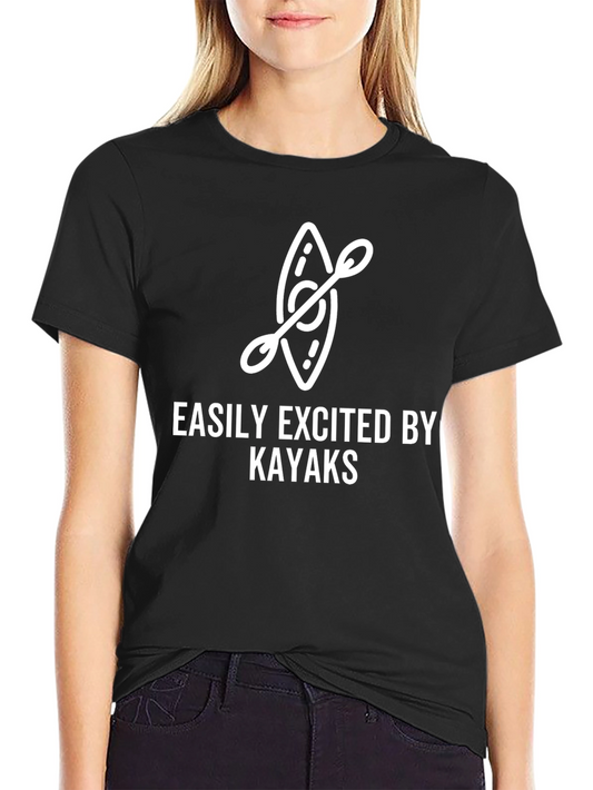 Easily Excited by Kayaks Graphic T-Shirt