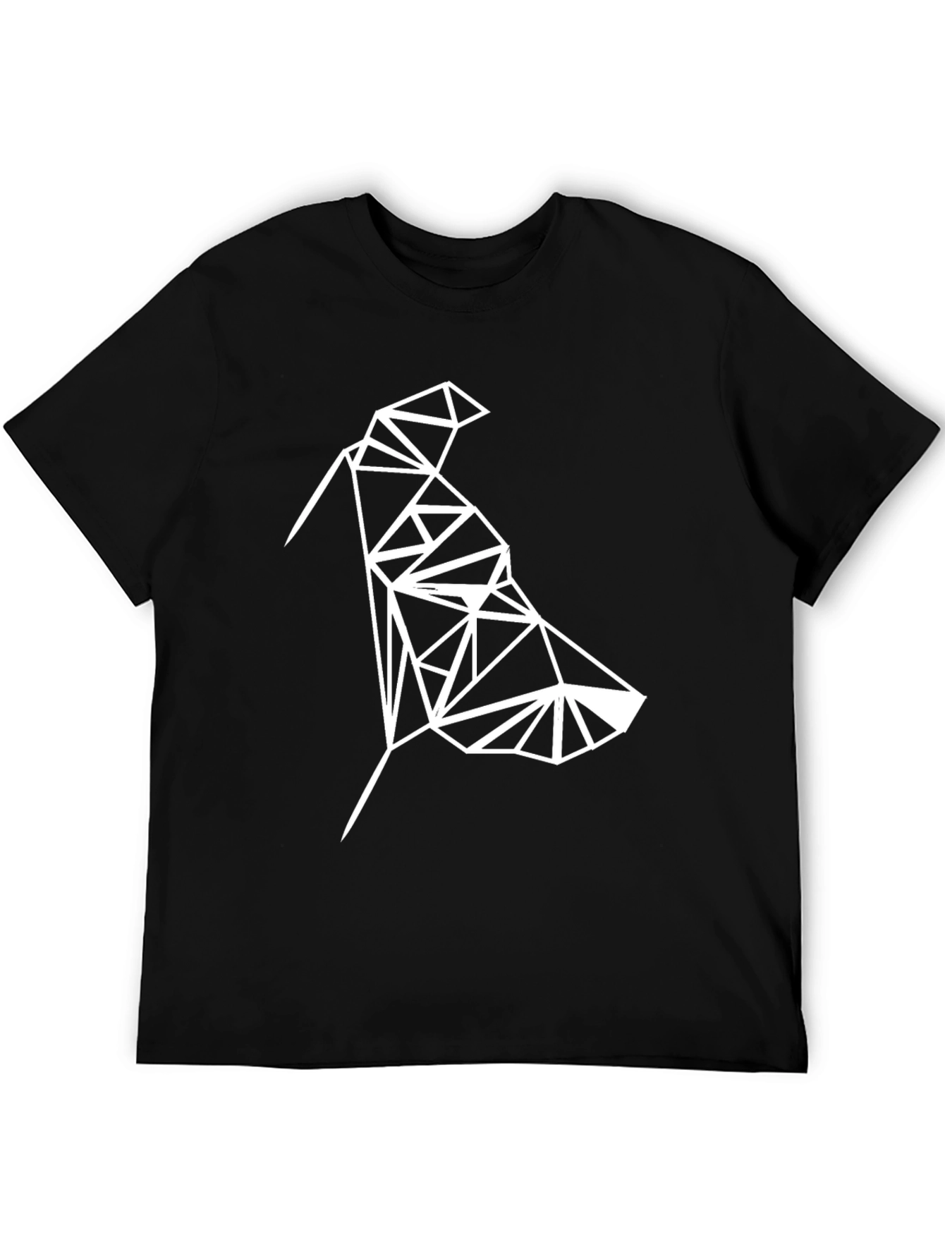 Geometric Bird Tee - Modern Minimalist Design