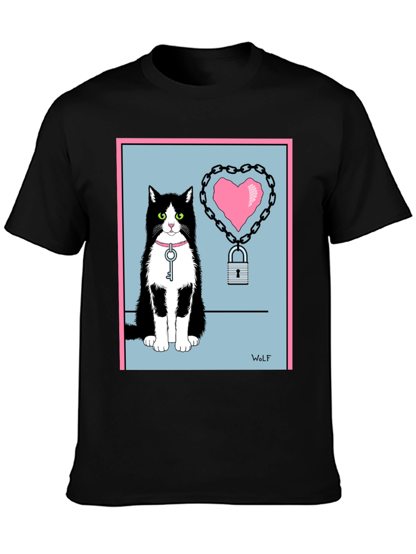 Cat Heart Lock T-Shirt