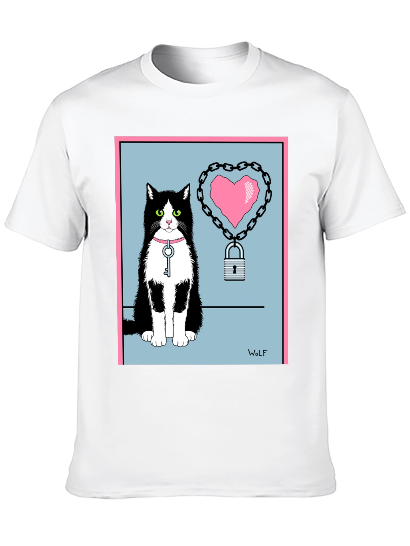 Cat Heart Lock T-Shirt