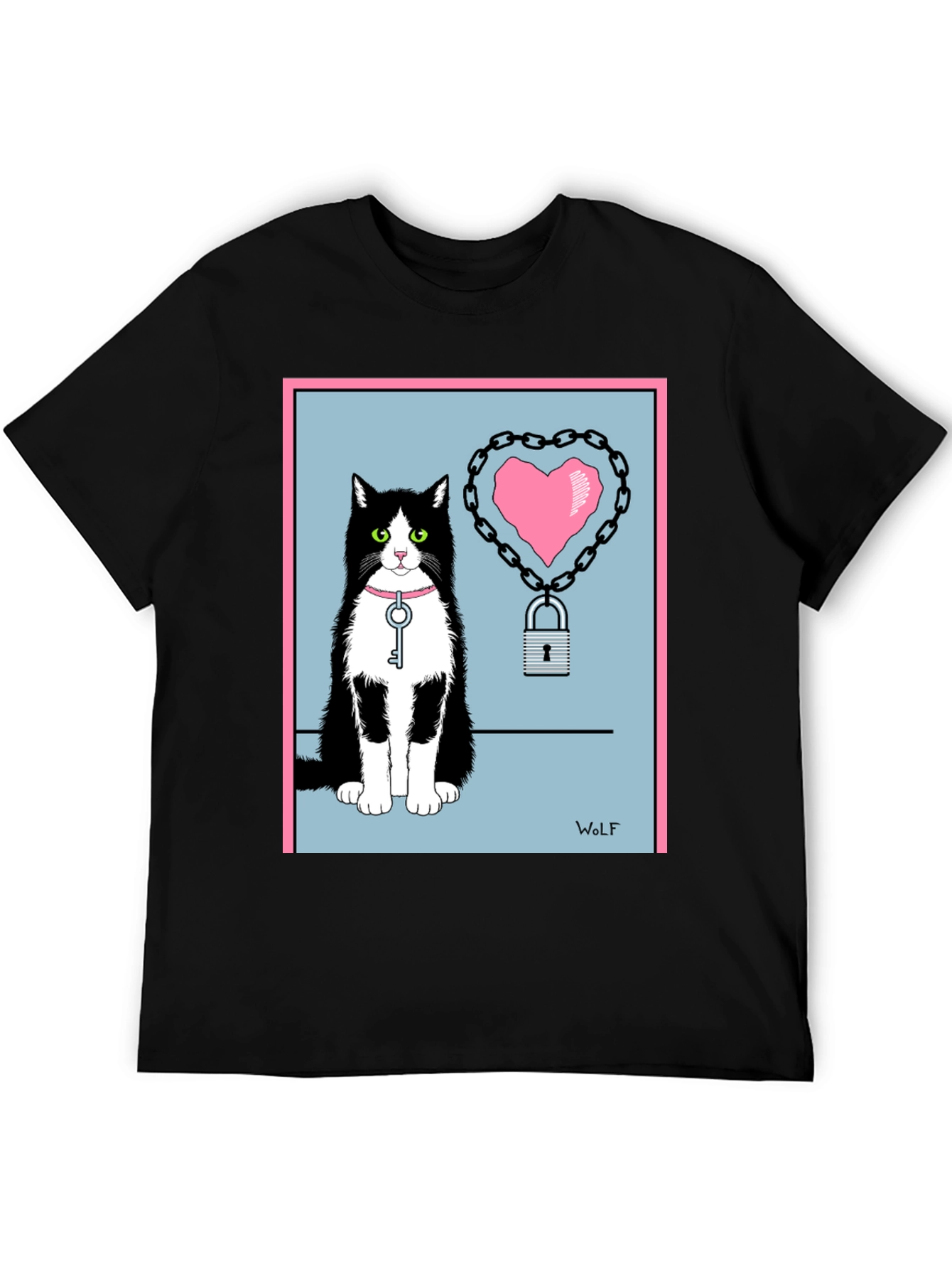 Cat Heart Lock T-Shirt