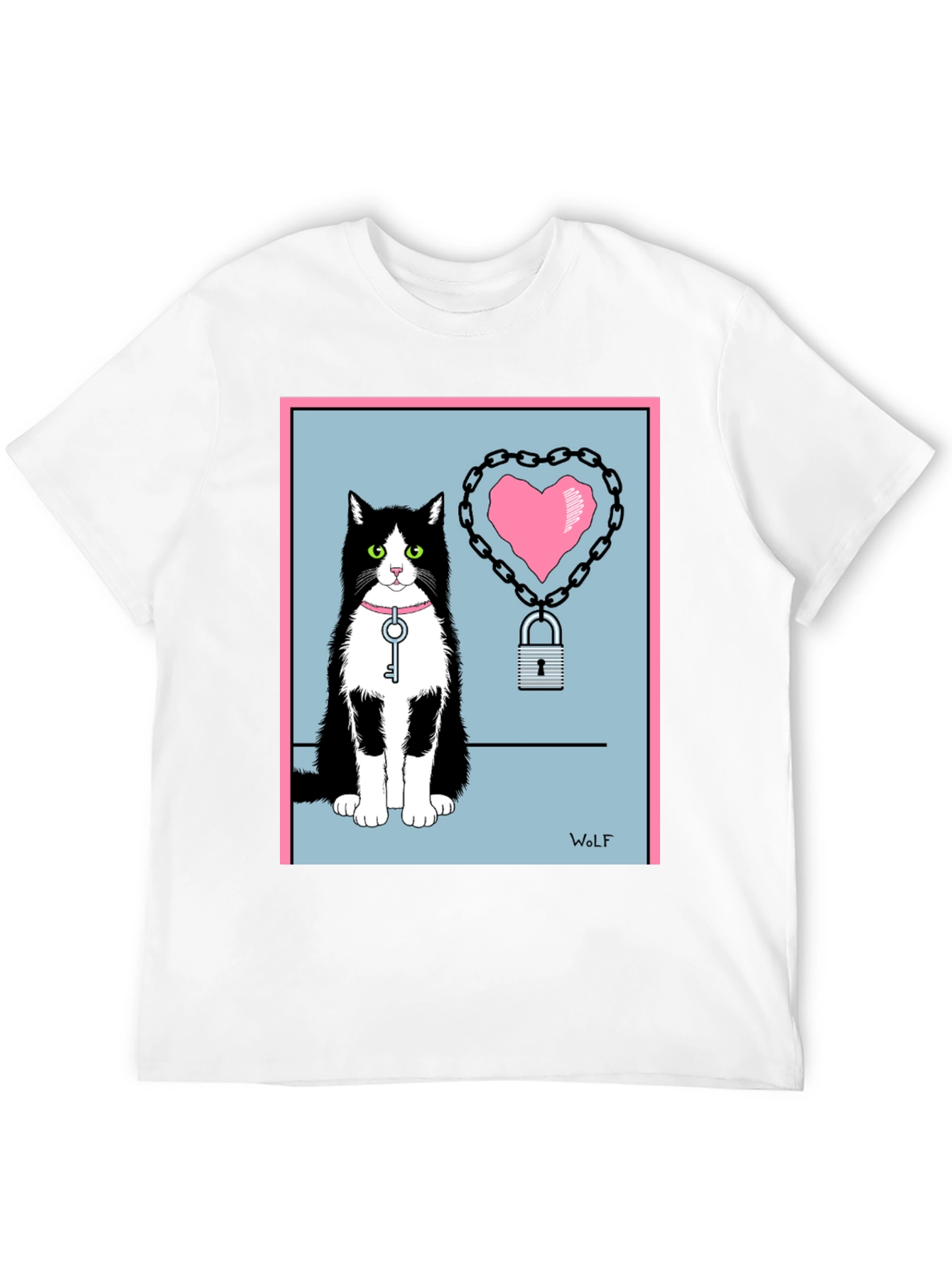 Cat Heart Lock T-Shirt