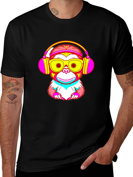 Monkey DJ T-Shirt - Unique Graphic Tee