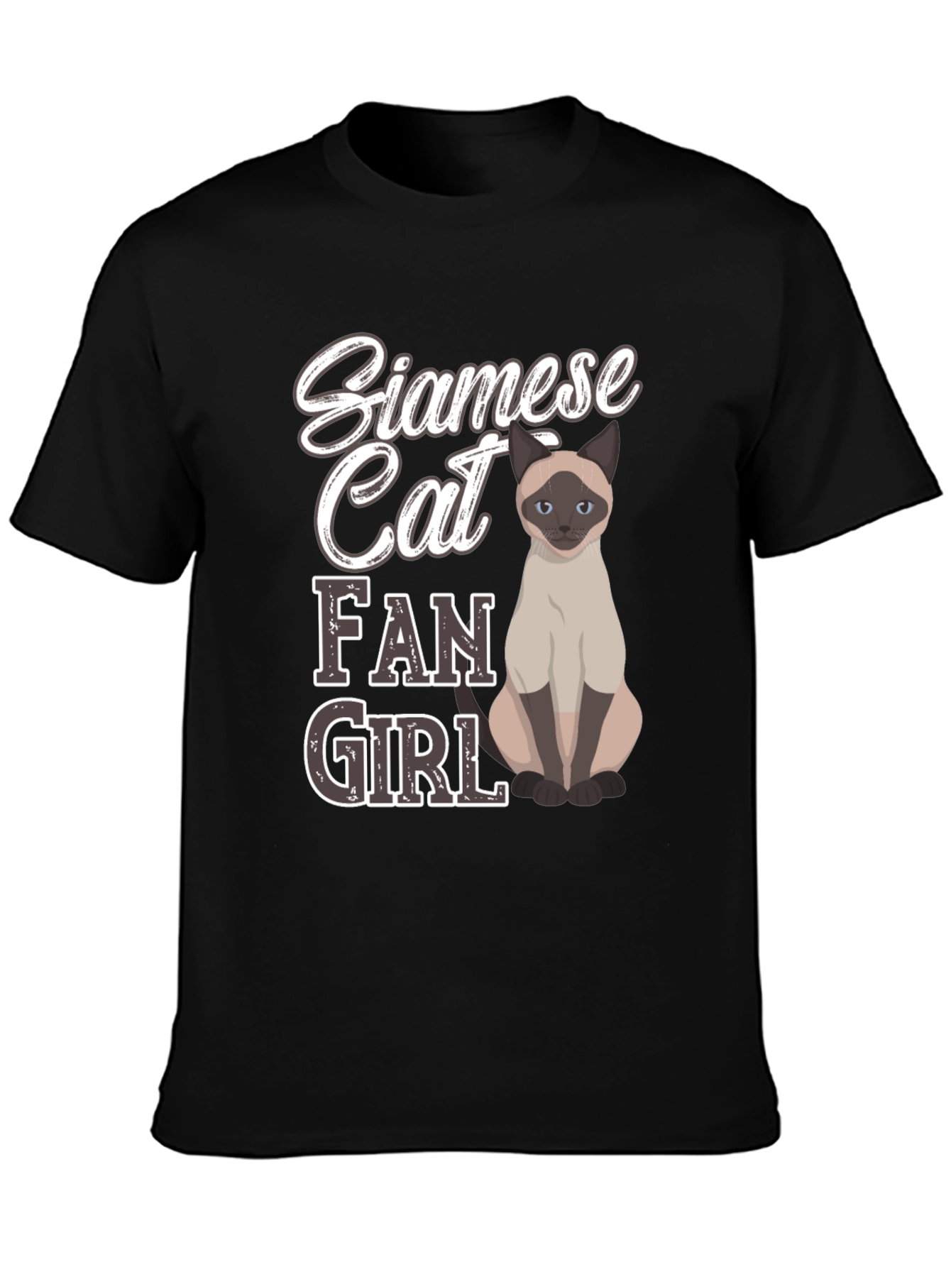 Siamese Cat Fan Girl T-Shirt