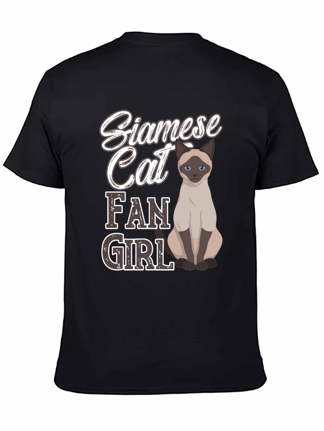 Siamese Cat Fan Girl T-Shirt