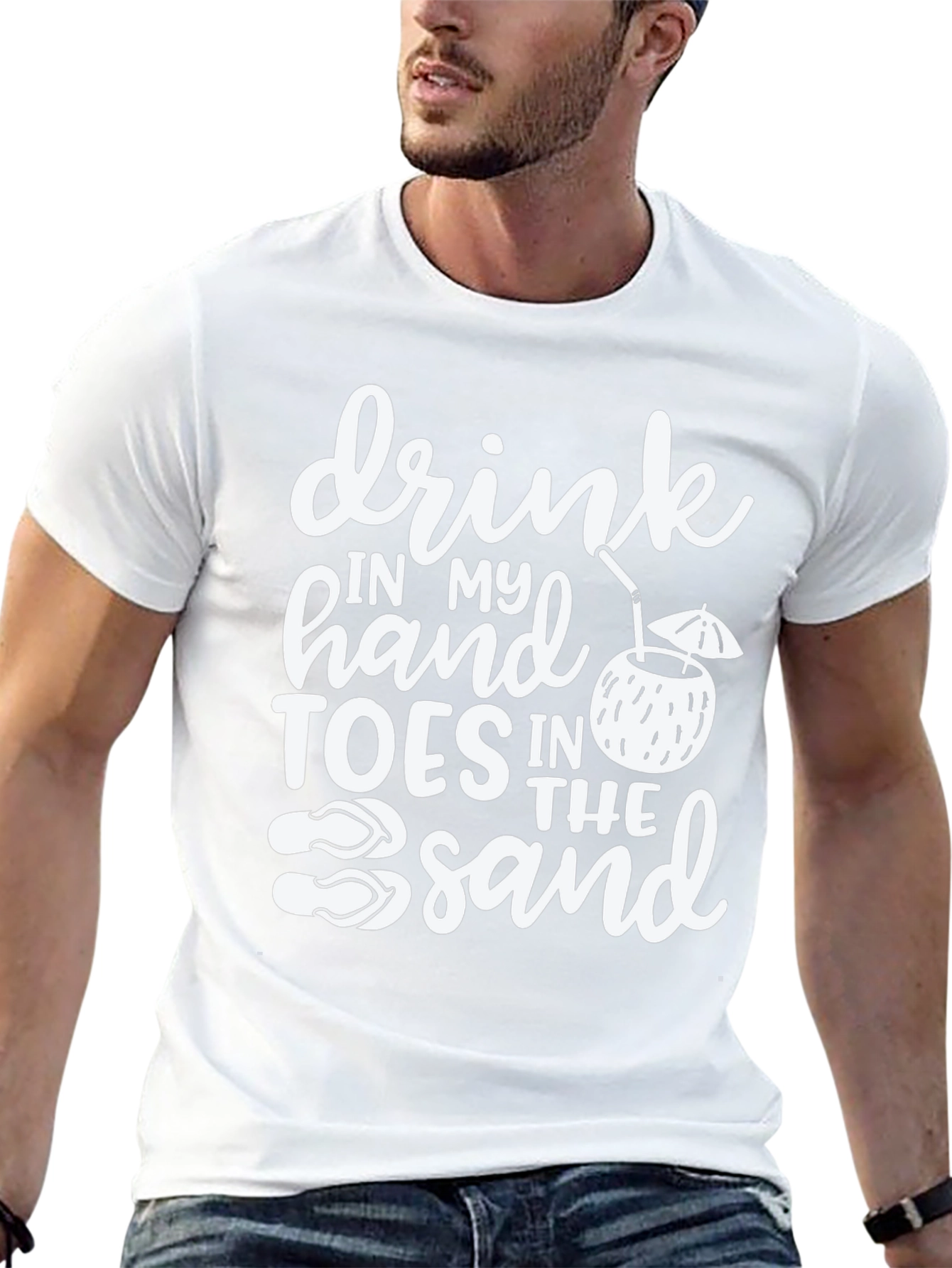 Drink in My Hand Toes in the Sand T-Shirt