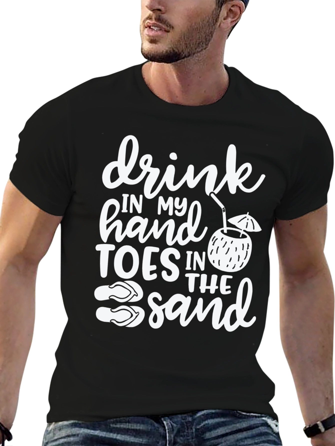 Drink in My Hand Toes in the Sand T-Shirt