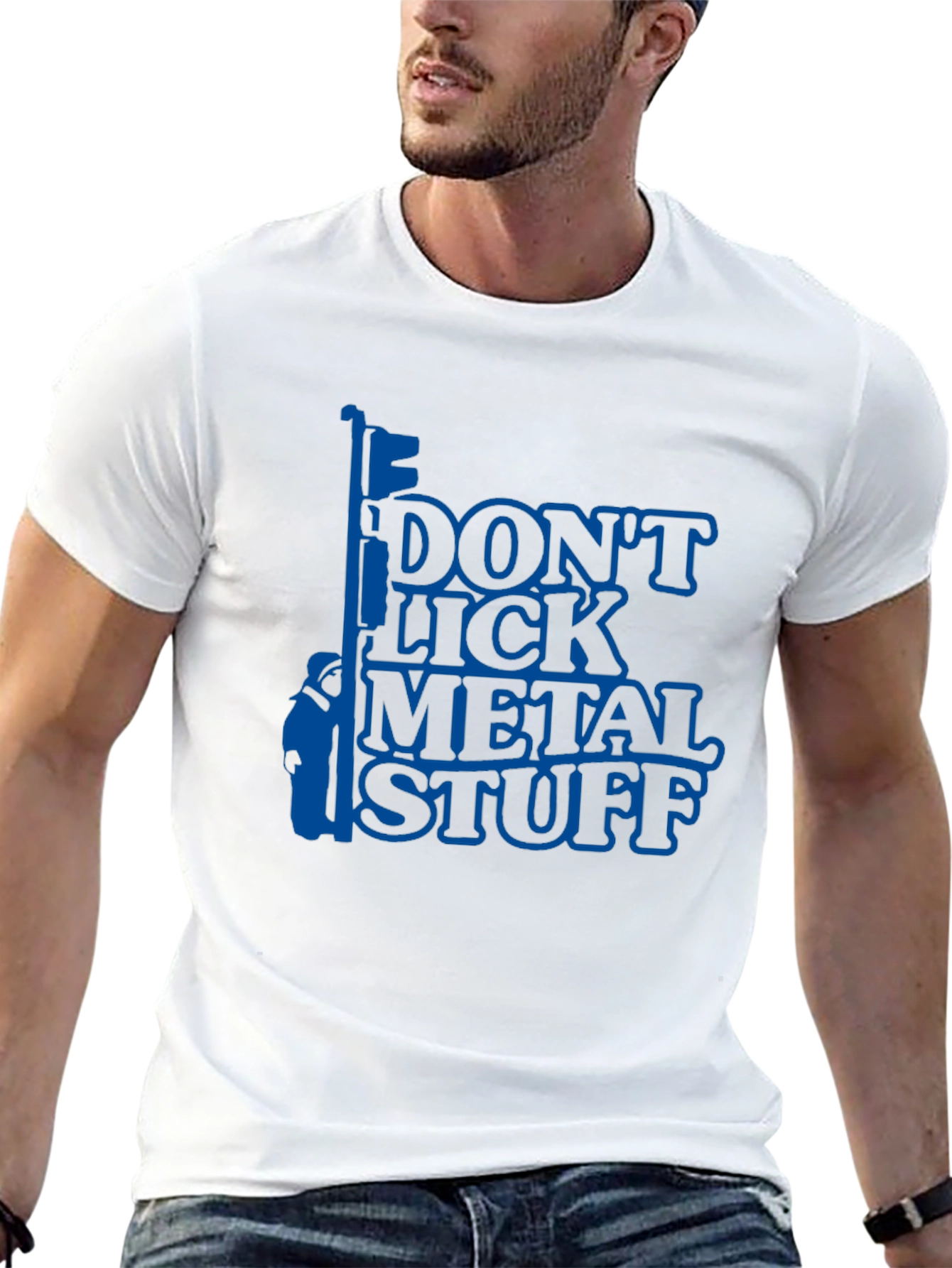 Dont Lick Metal Stuff T-Shirt - Funny Novelty Tee