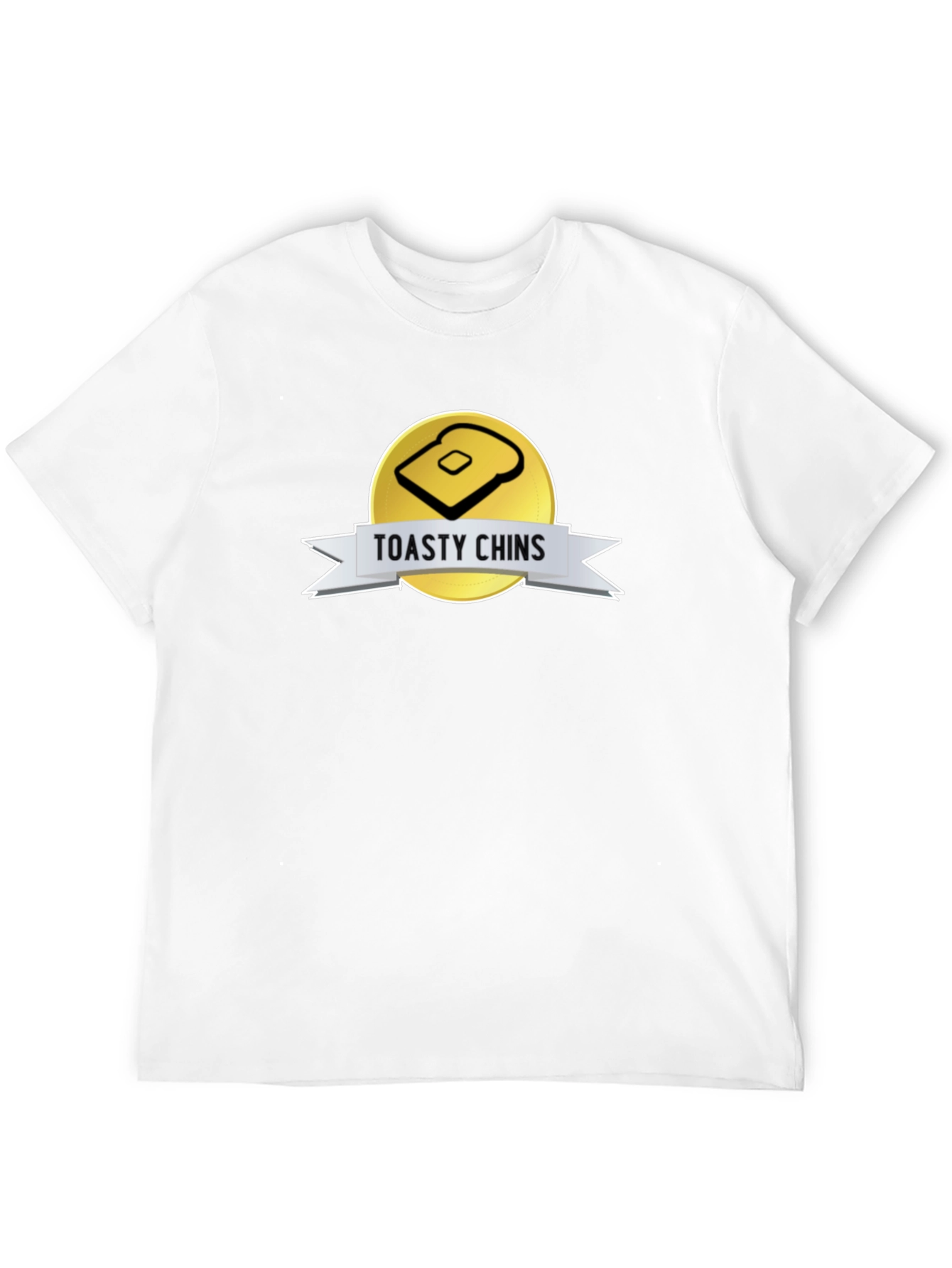 Toasty Chins Graphic Tee - Novelty Toast Design