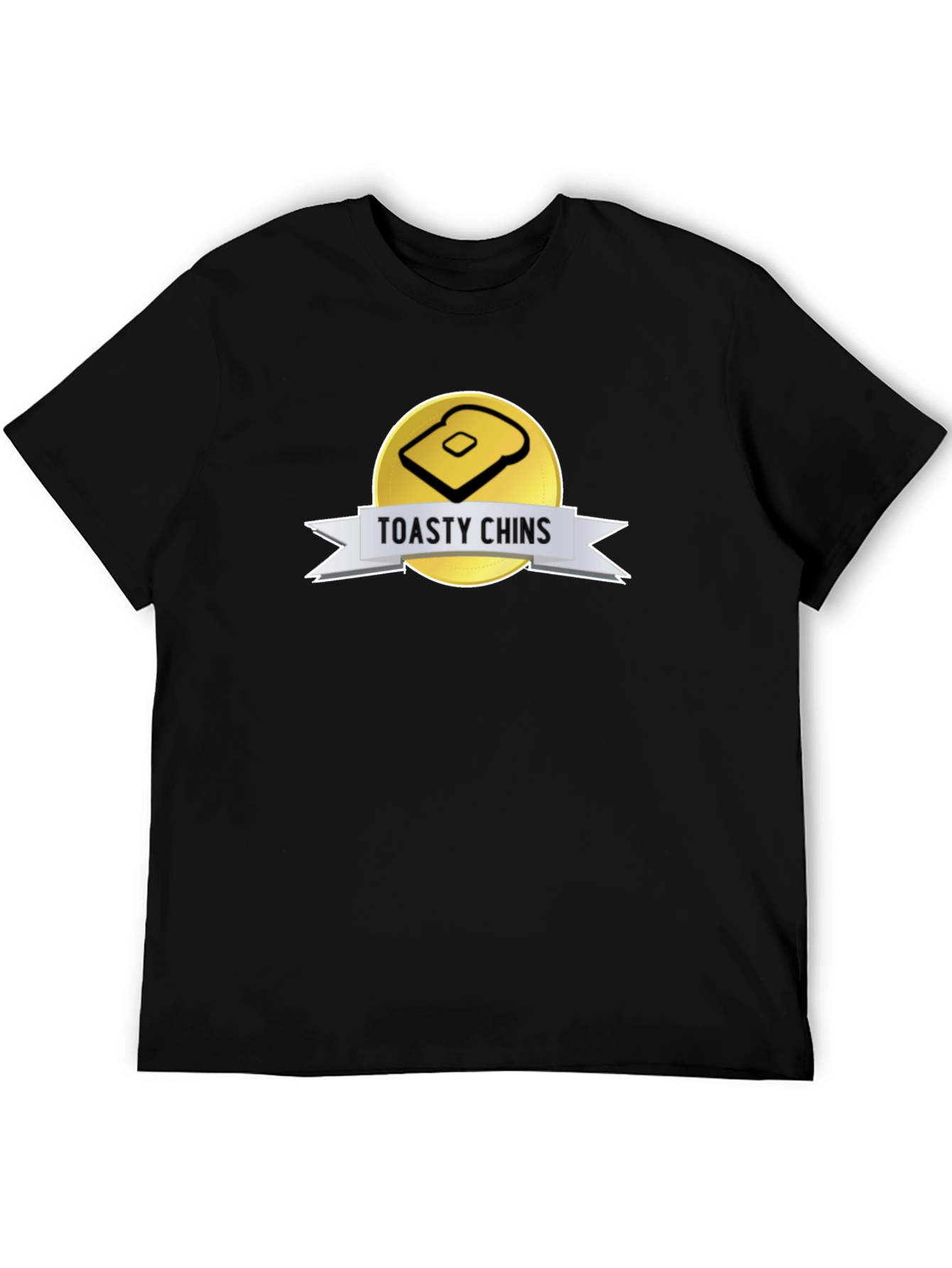Toasty Chins Graphic Tee - Novelty Toast Design
