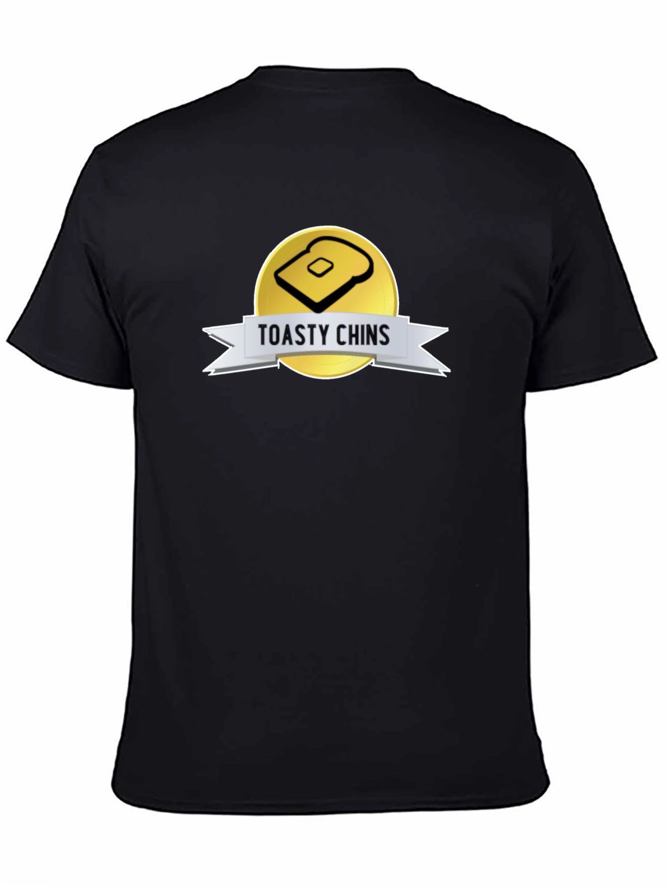 Toasty Chins Graphic Tee - Novelty Toast Design