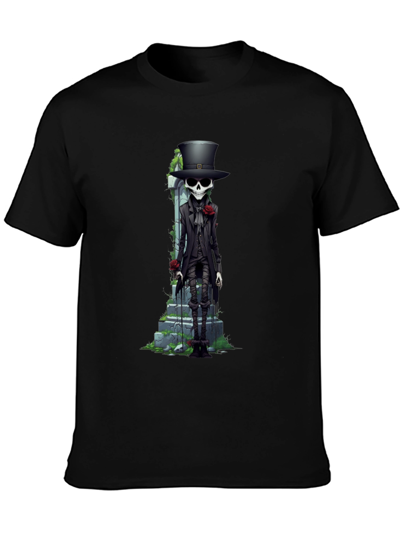 Skeleton Gentleman Graphic Tee - Unique Style
