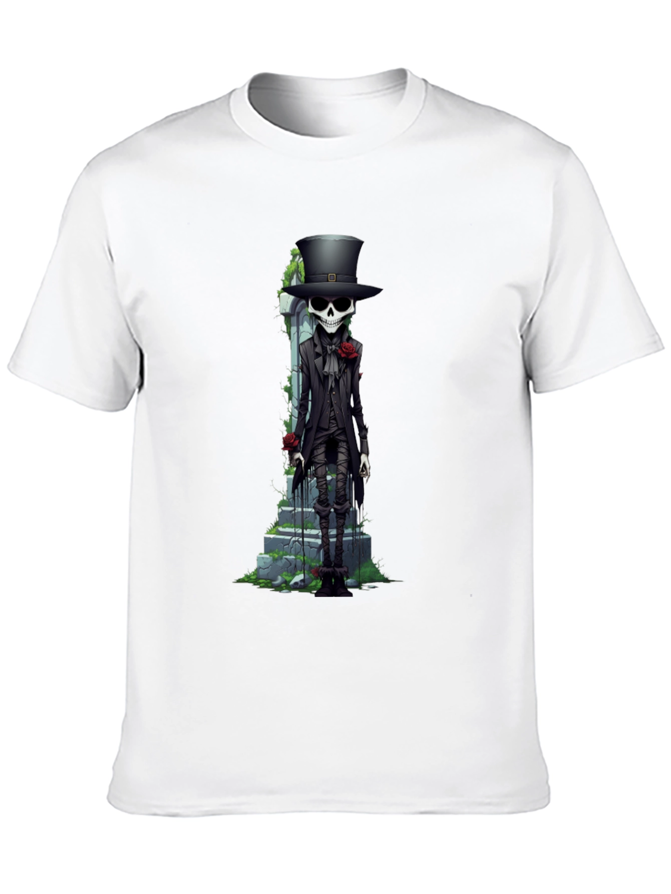 Skeleton Gentleman Graphic Tee - Unique Style