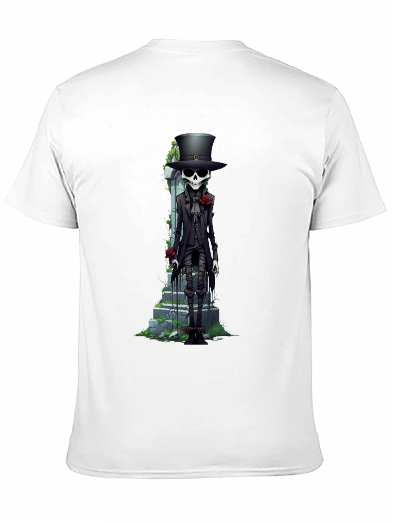 Skeleton Gentleman Graphic Tee - Unique Style