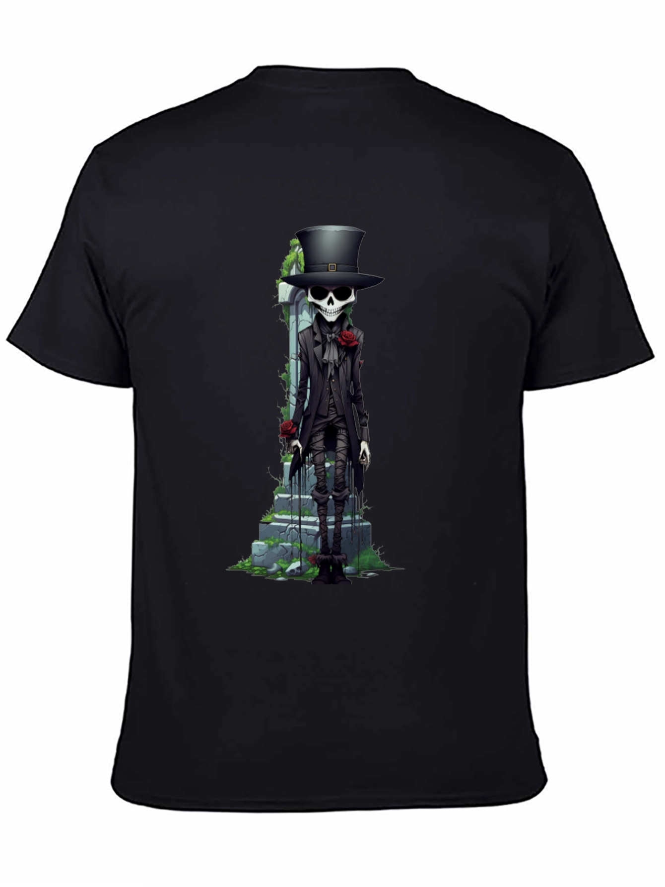 Skeleton Gentleman Graphic Tee - Unique Style