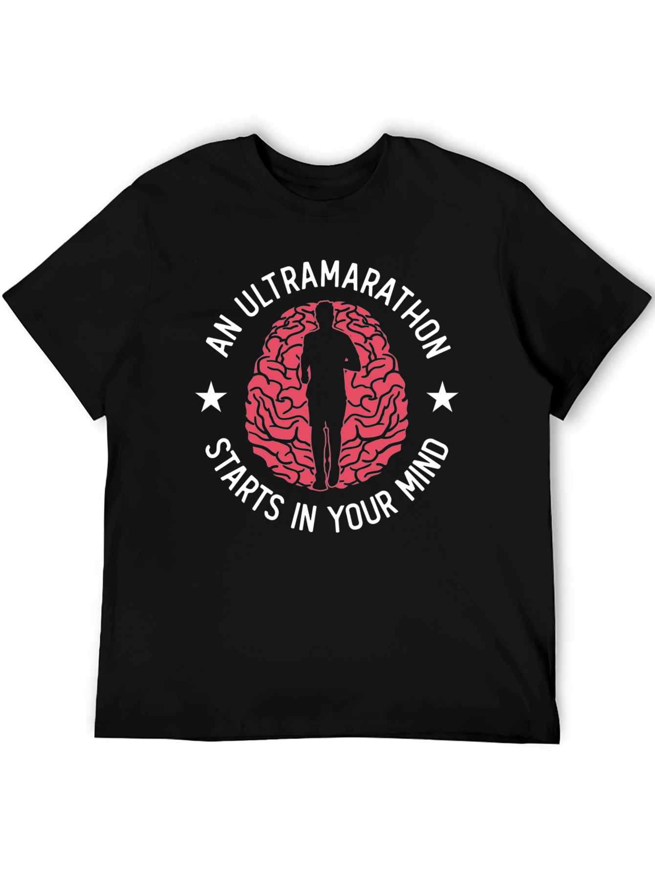 Ultramarathon Mindset Graphic Tee - Black Cotton Blend