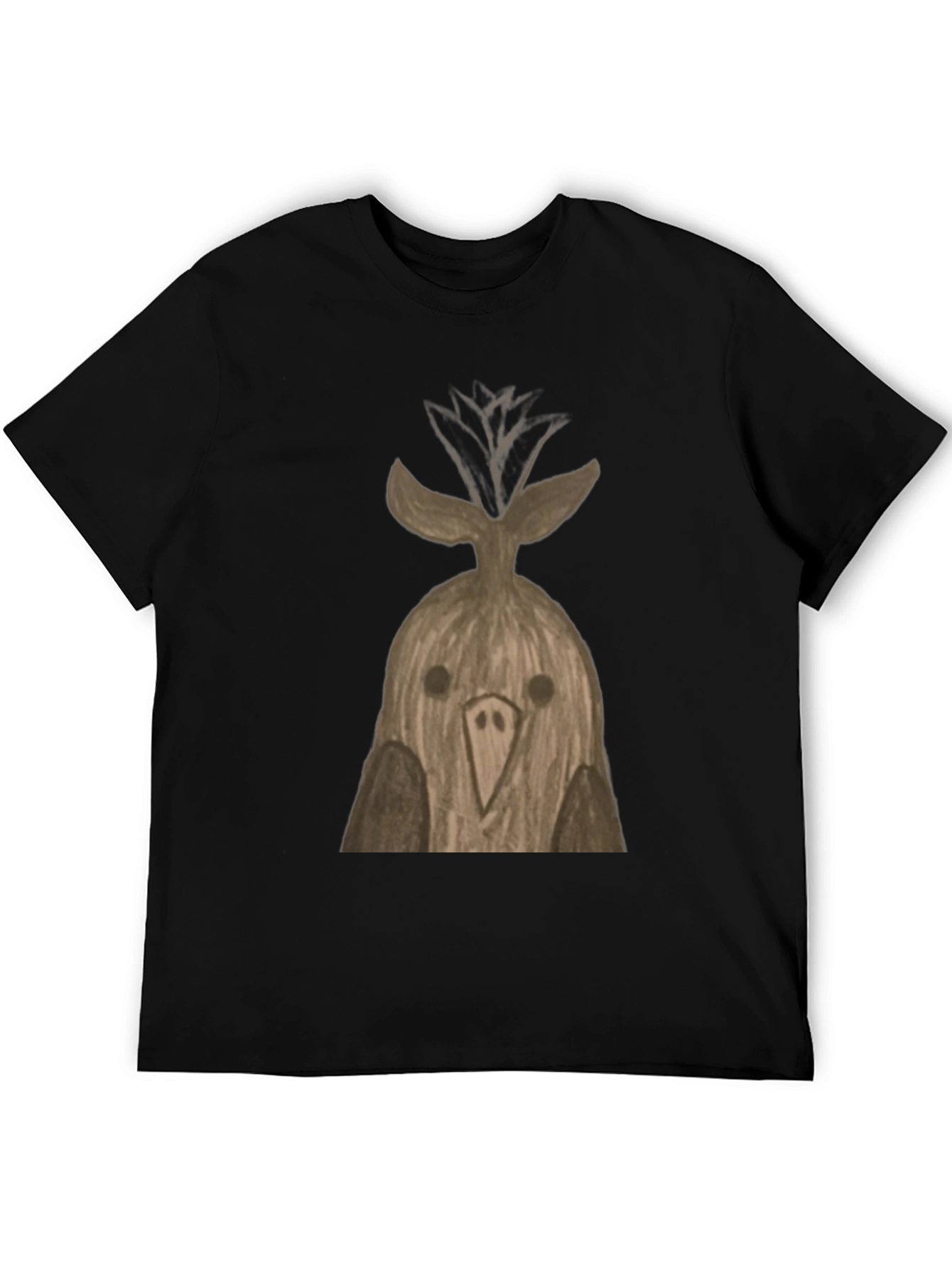 Quirky Bird T-Shirt - Unique Hand-Drawn Design