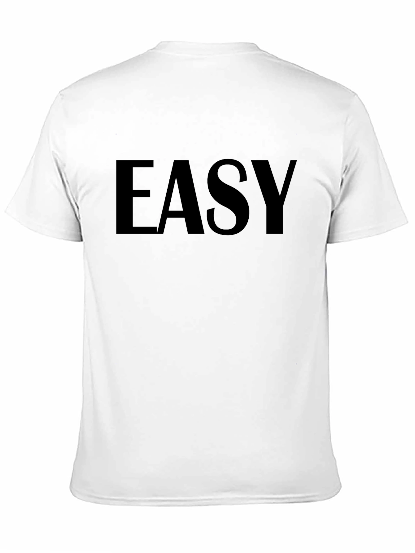 EASY Black Graphic Tee - Casual Comfort