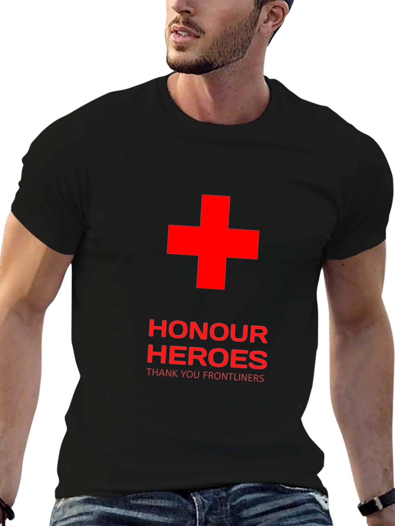 Honour Heroes Frontliners T-Shirt - Black