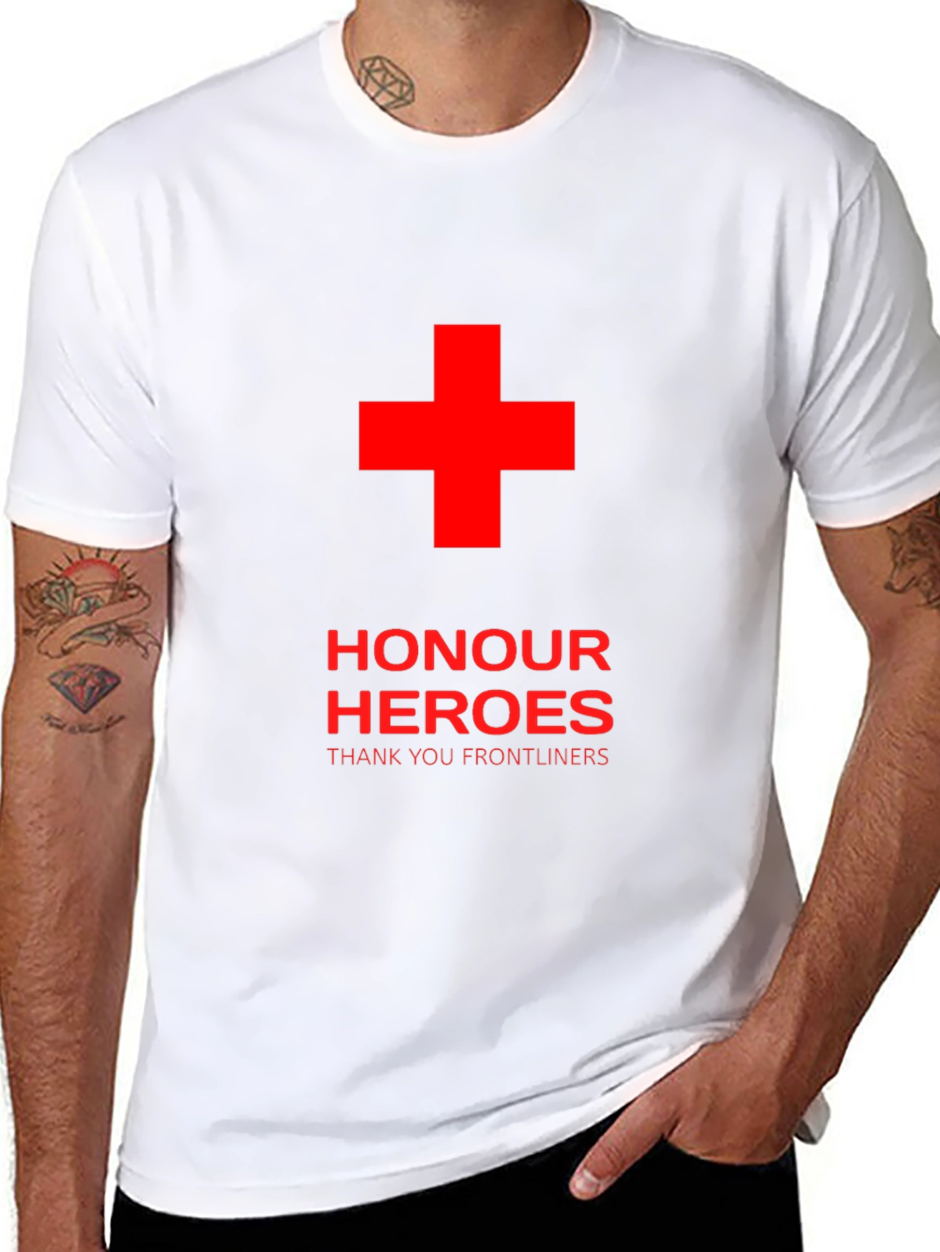 Honour Heroes Frontliners T-Shirt - Black