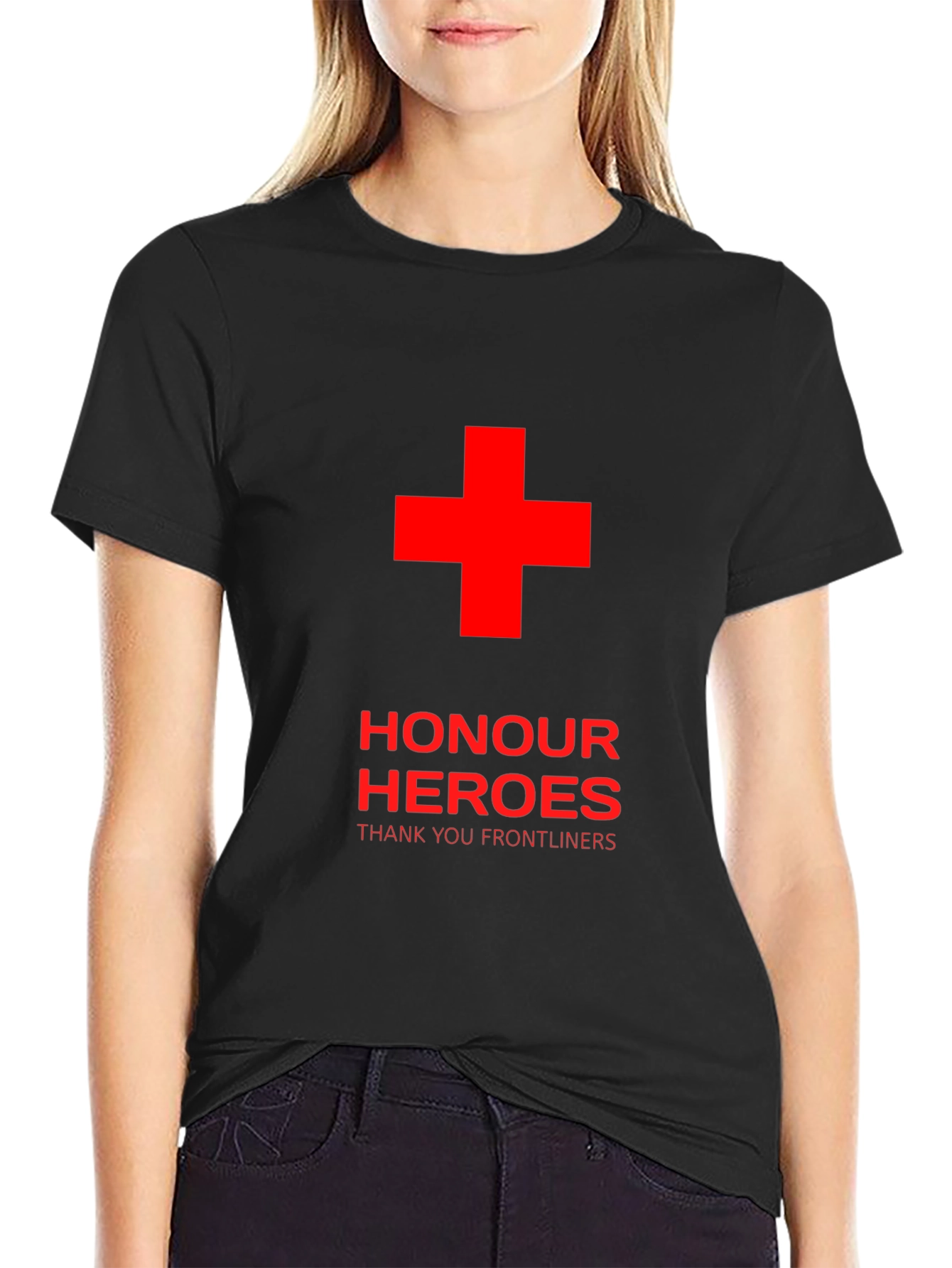 Honour Heroes Frontliners T-Shirt - Black