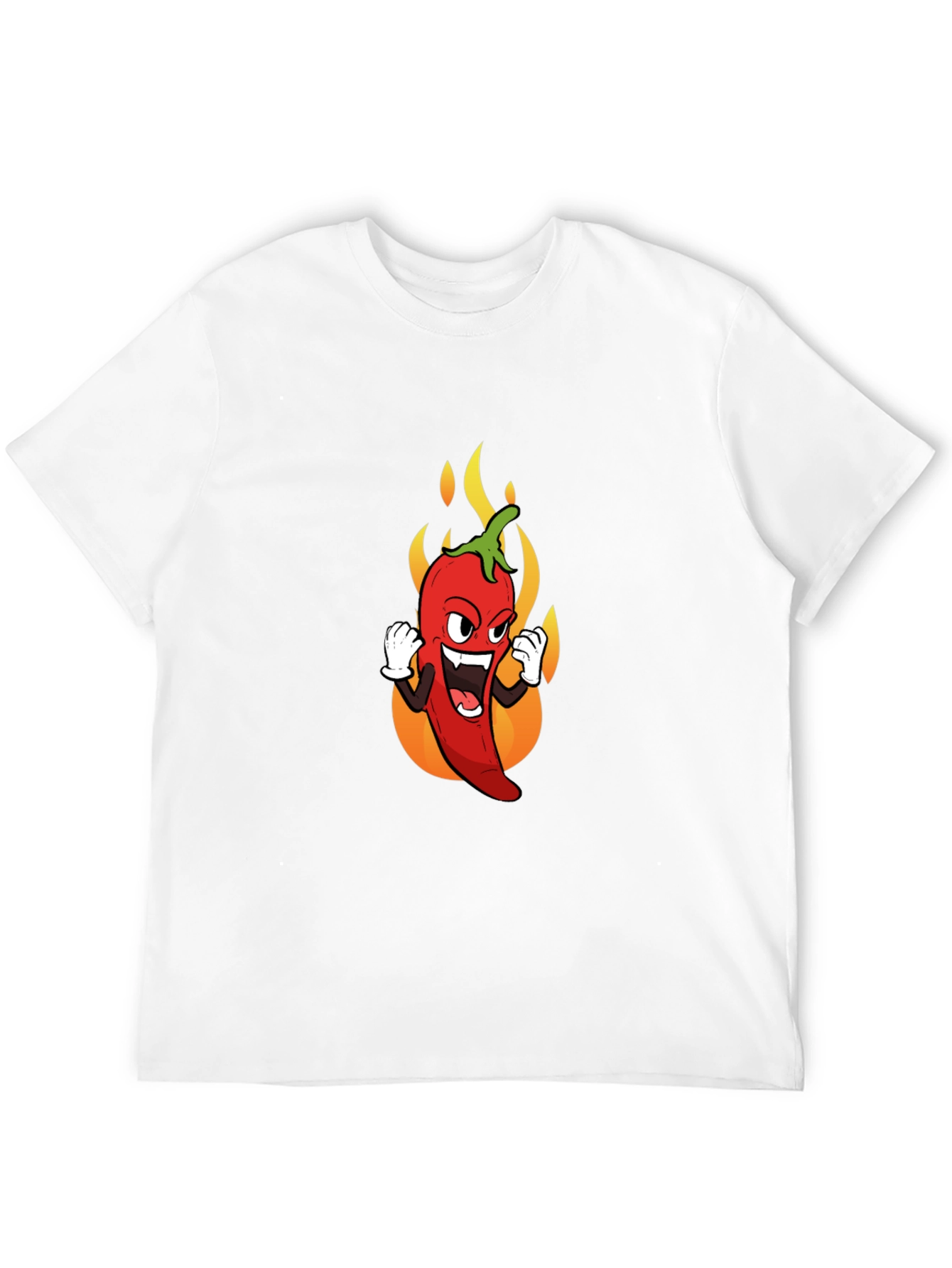 Spicy Pepper Graphic Tee - Bold Black T-Shirt