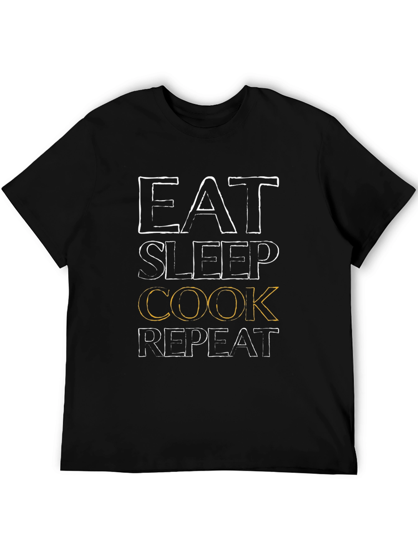 Eat Sleep Cook Repeat Graphic Tee - Chef T-Shirt