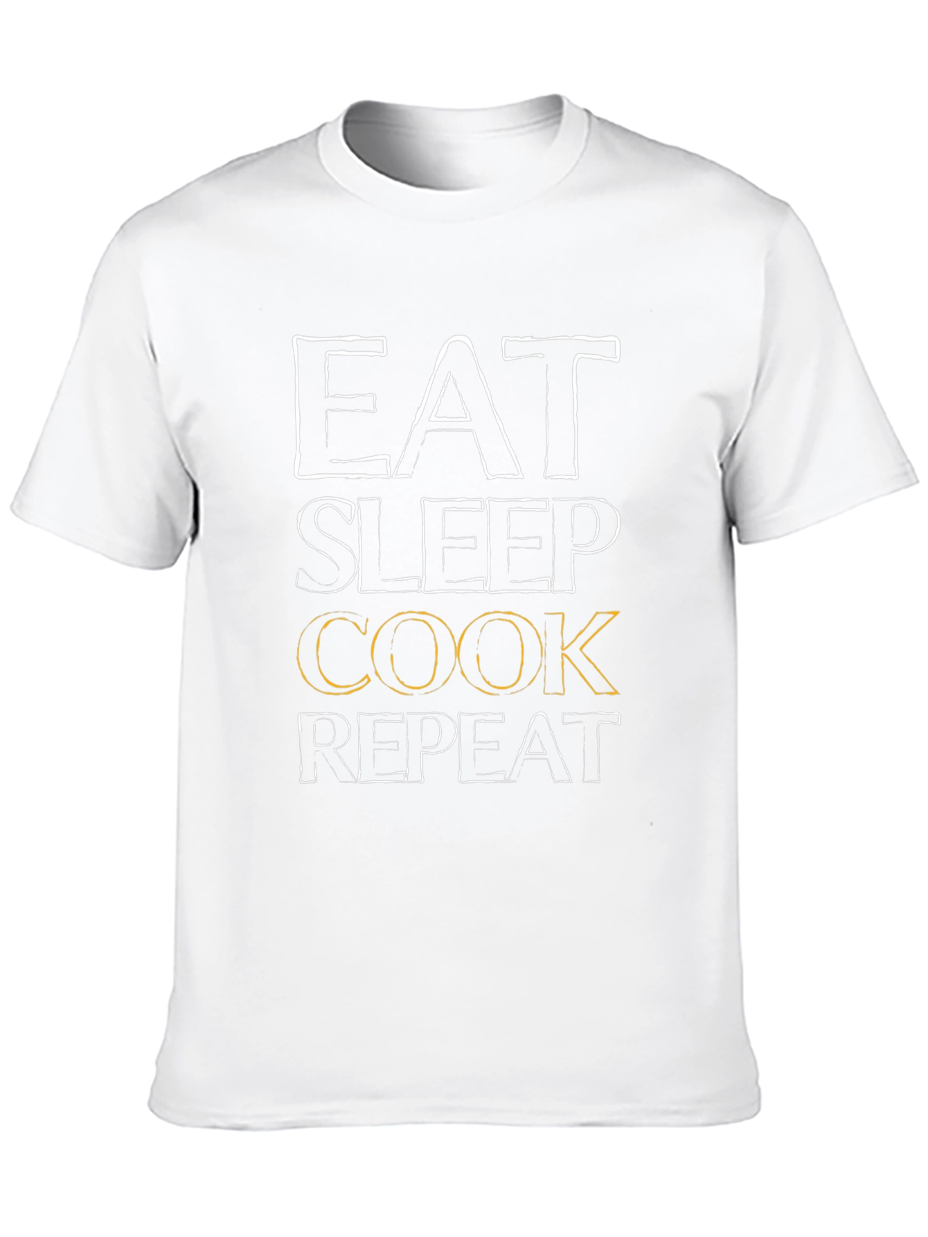 Eat Sleep Cook Repeat Graphic Tee - Chef T-Shirt