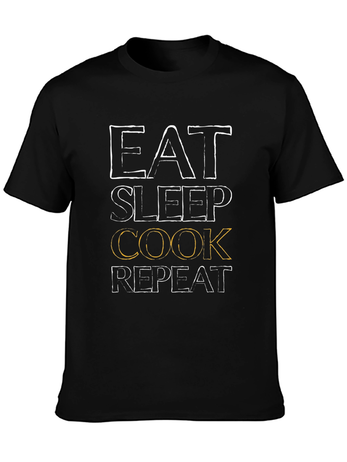 Eat Sleep Cook Repeat Graphic Tee - Chef T-Shirt