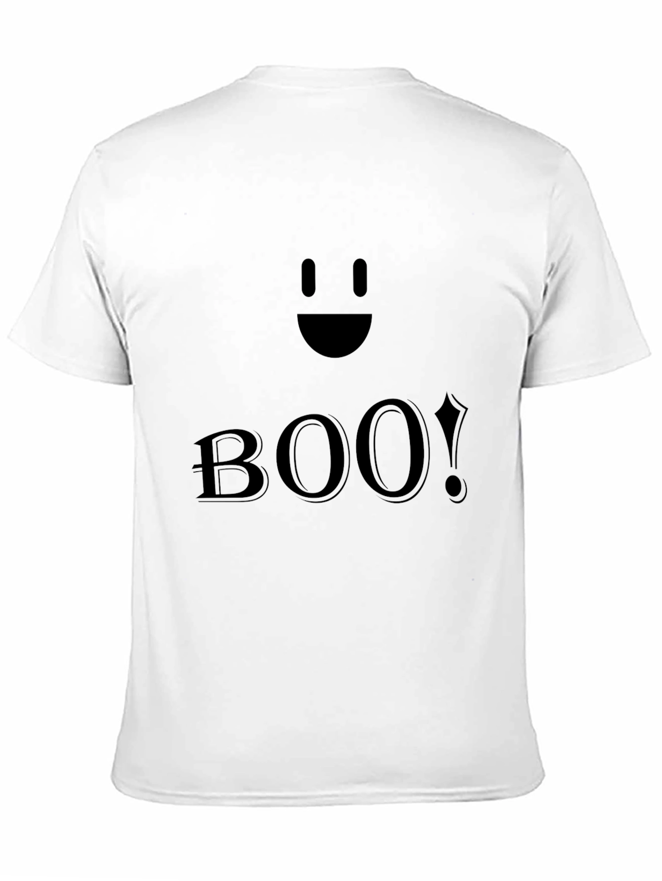 Boo! Black Halloween T-Shirt - Spooky Season Apparel
