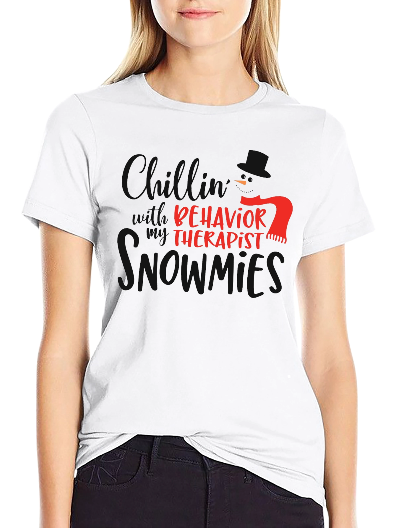 Behavior Therapist Holiday Humor Graphic Tee