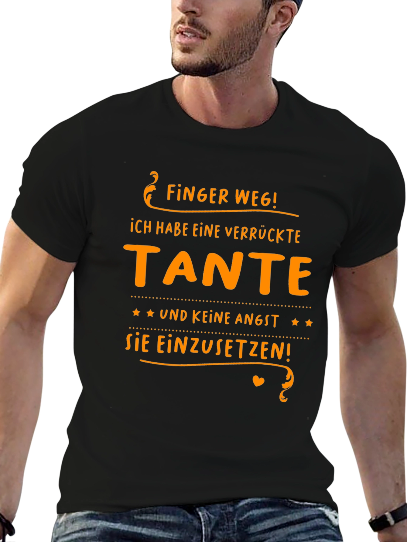 Funny German Aunt T-Shirt: Finger Weg! Verruckte Tante