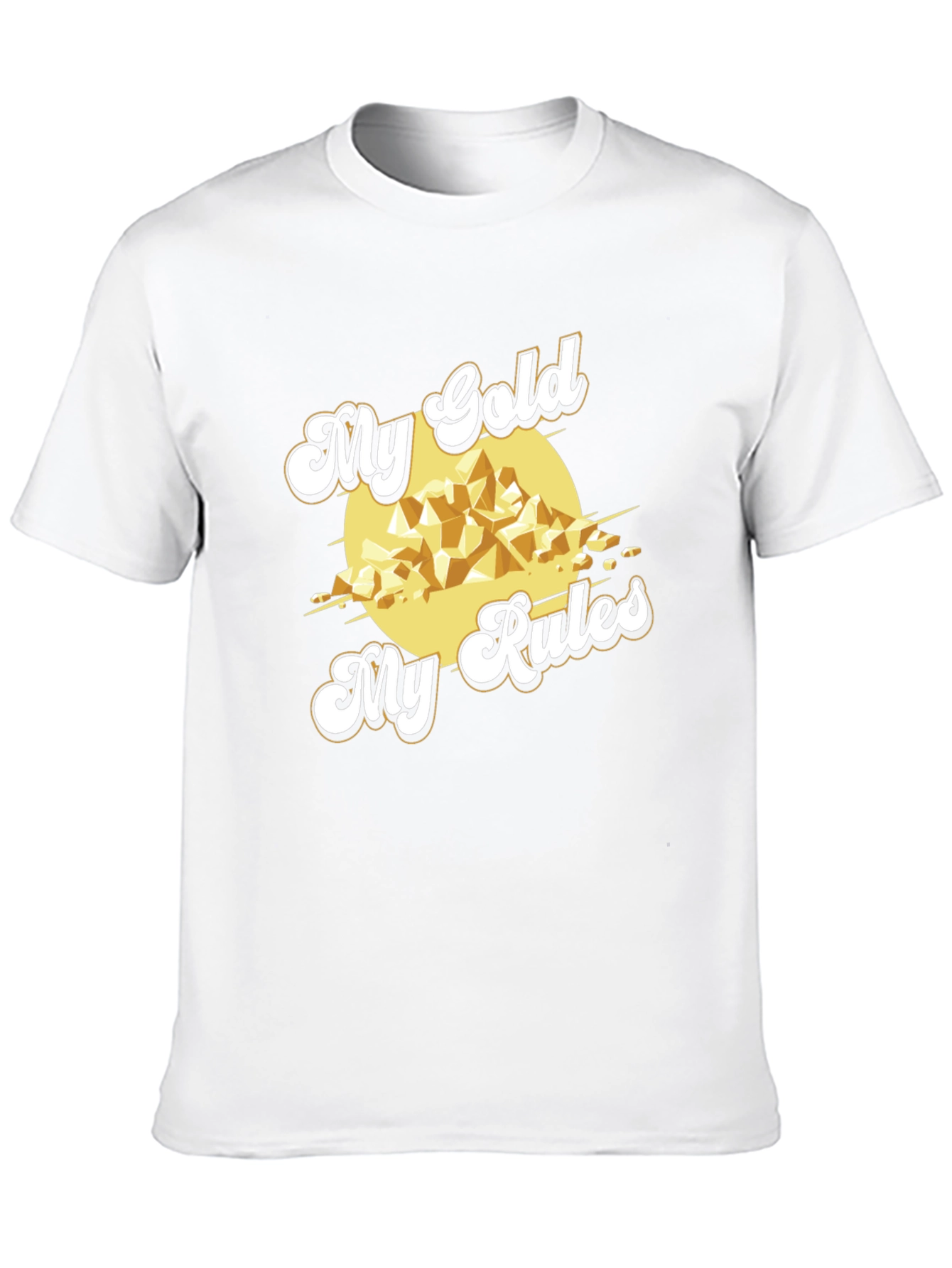 My Gold My Rules Black T-Shirt