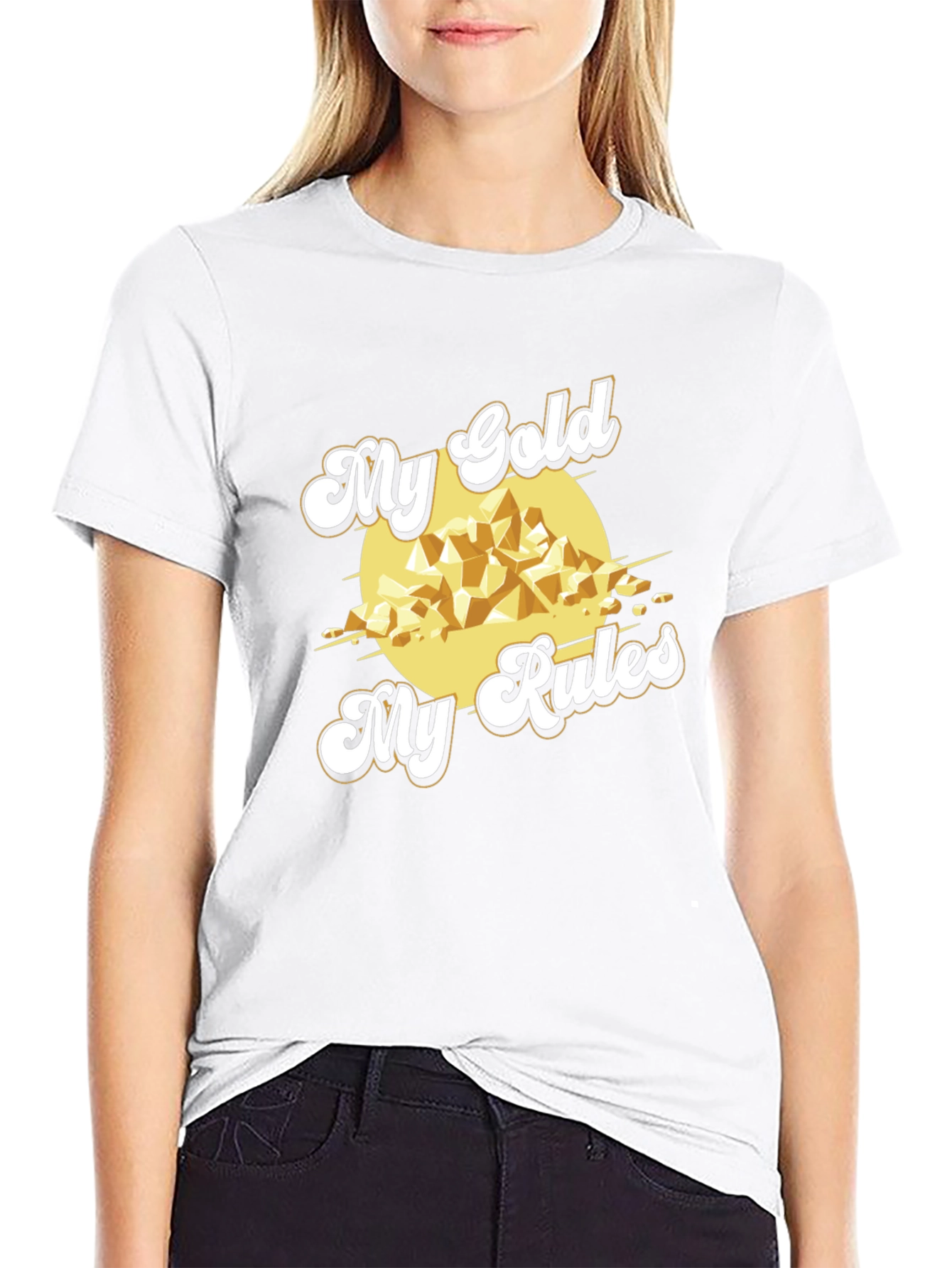 My Gold My Rules Black T-Shirt