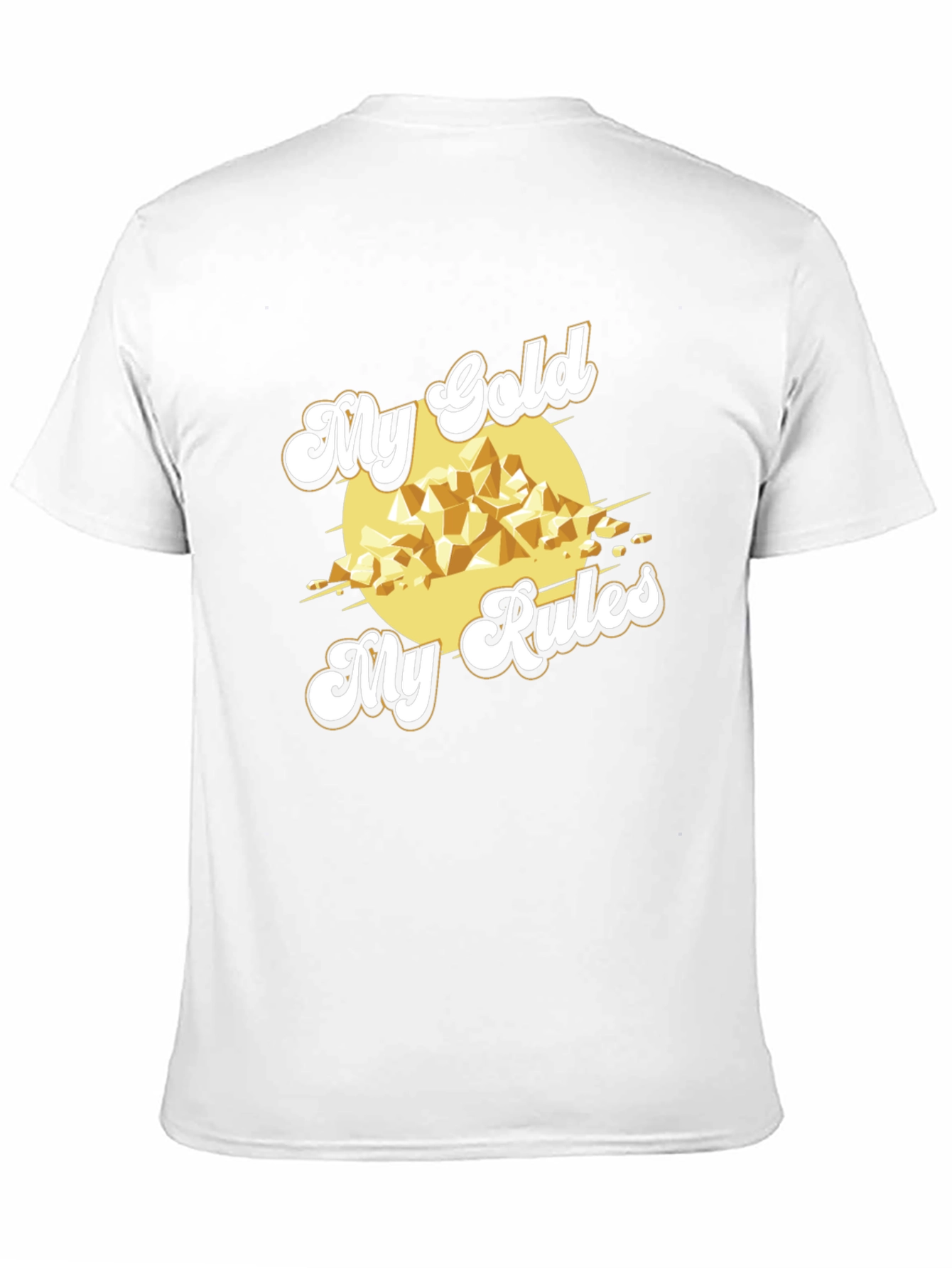 My Gold My Rules Black T-Shirt