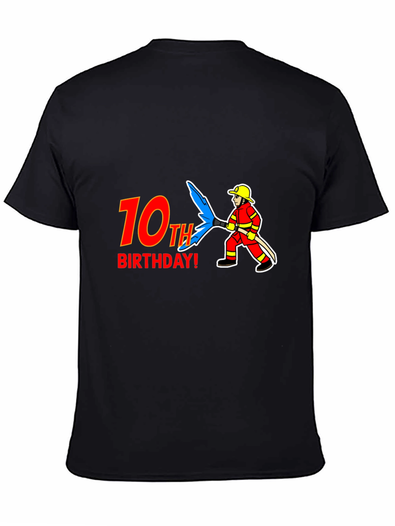 10th Birthday Firefighter T-Shirt