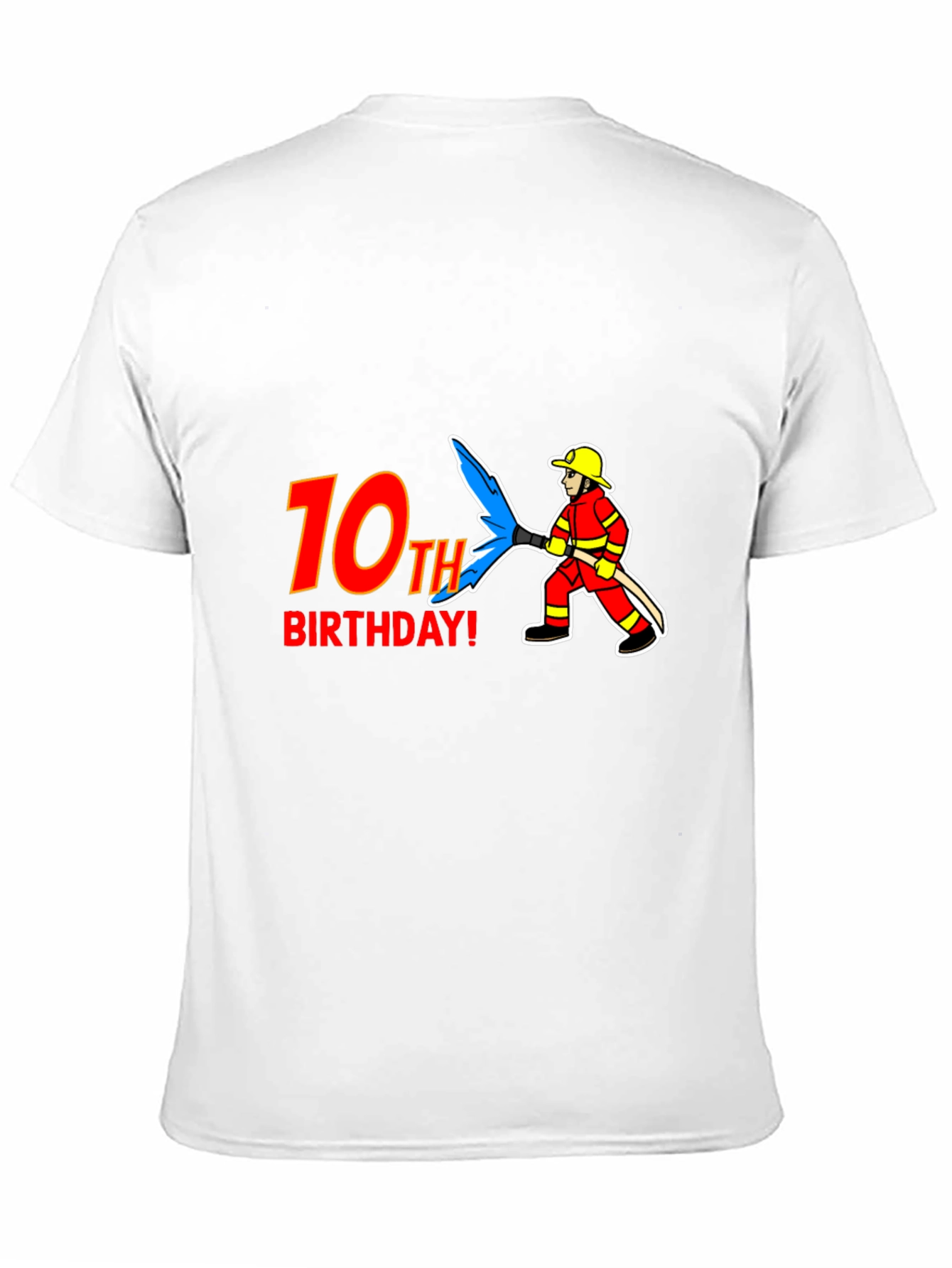 10th Birthday Firefighter T-Shirt
