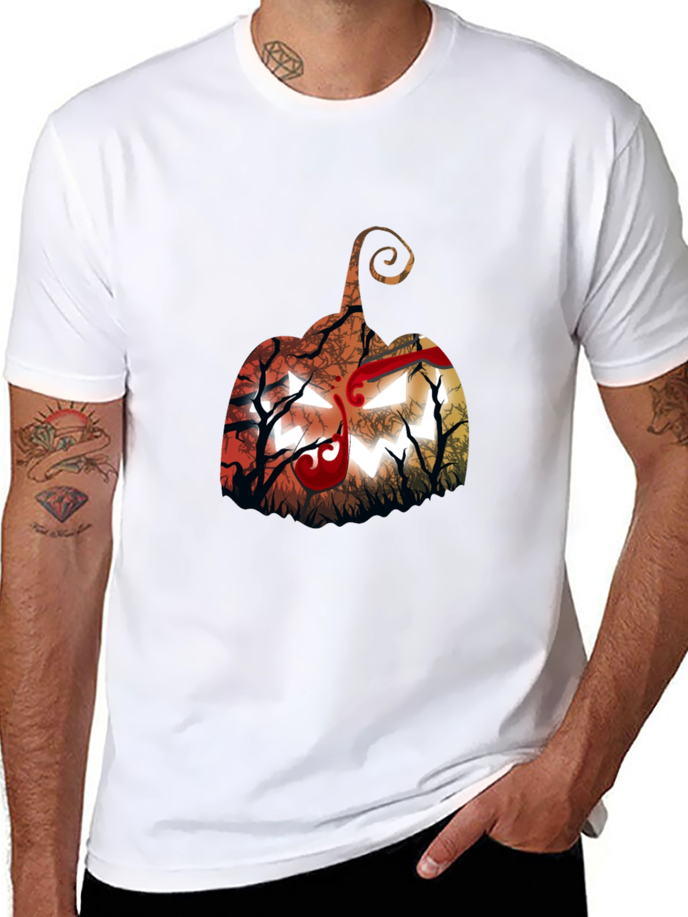 Halloween Pumpkin Graphic T-Shirt