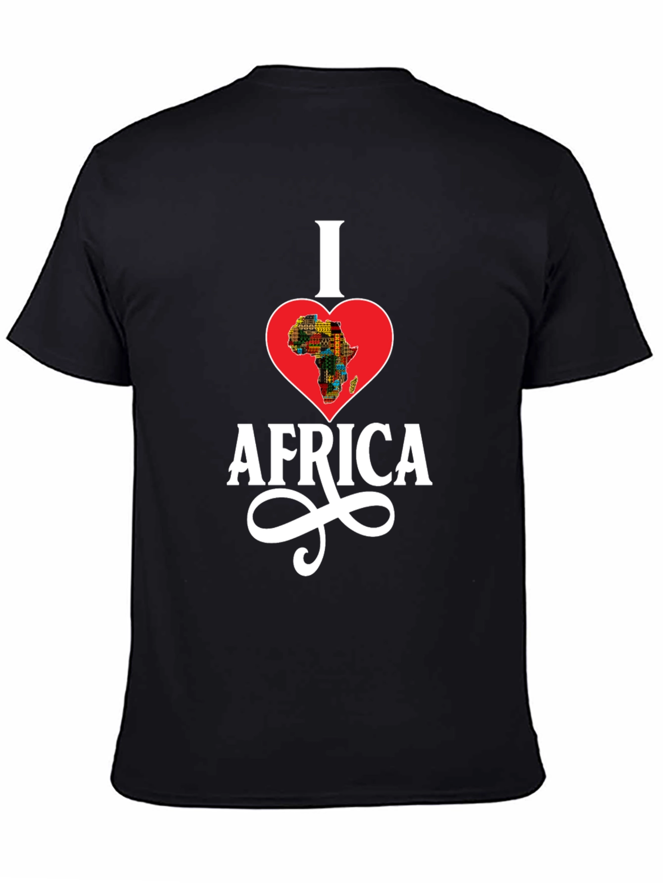 I Love Africa T-Shirt - Heart Shaped Continent Design