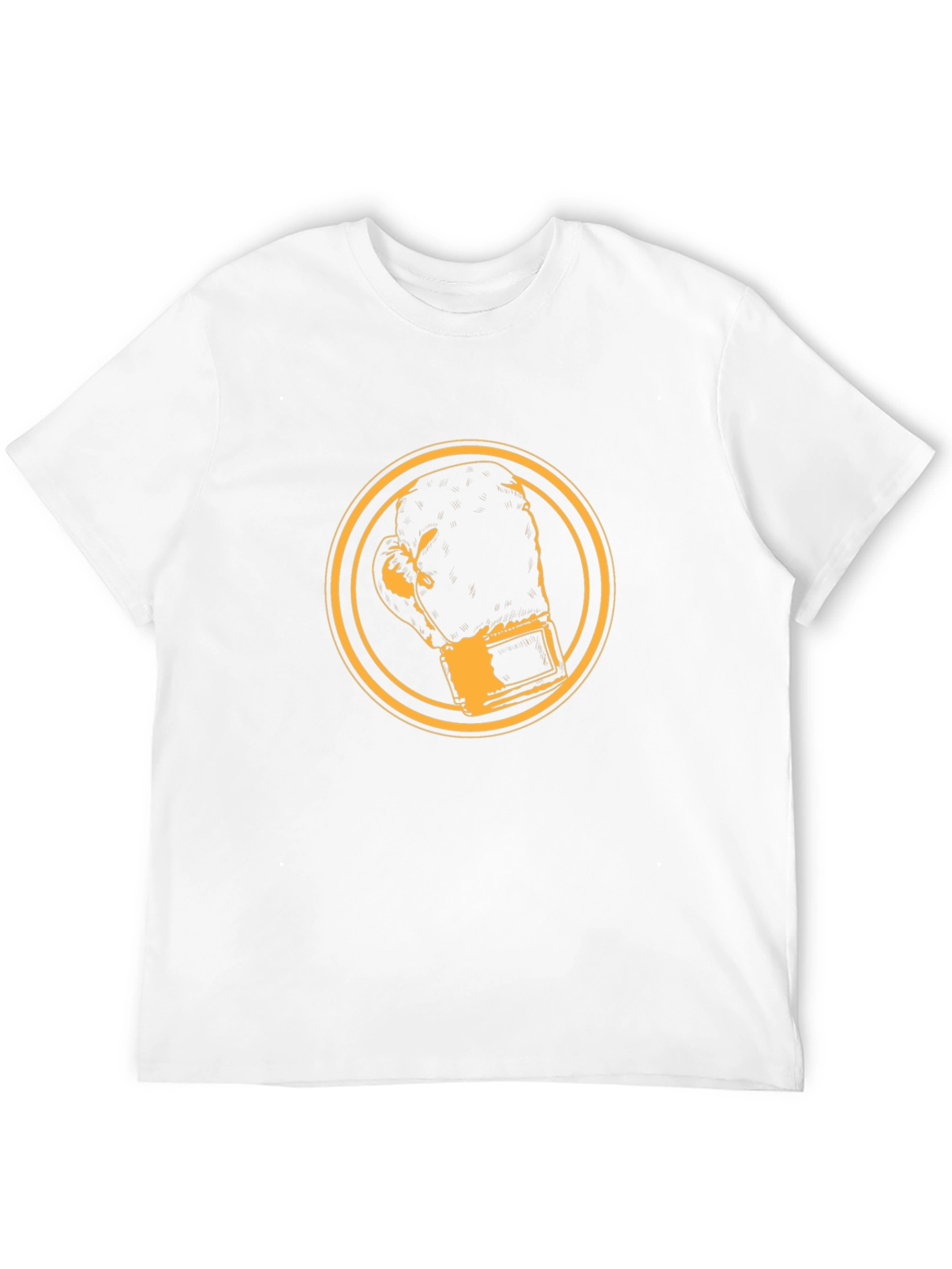 Boxing Glove Graphic Tee - Black Cotton Comfort