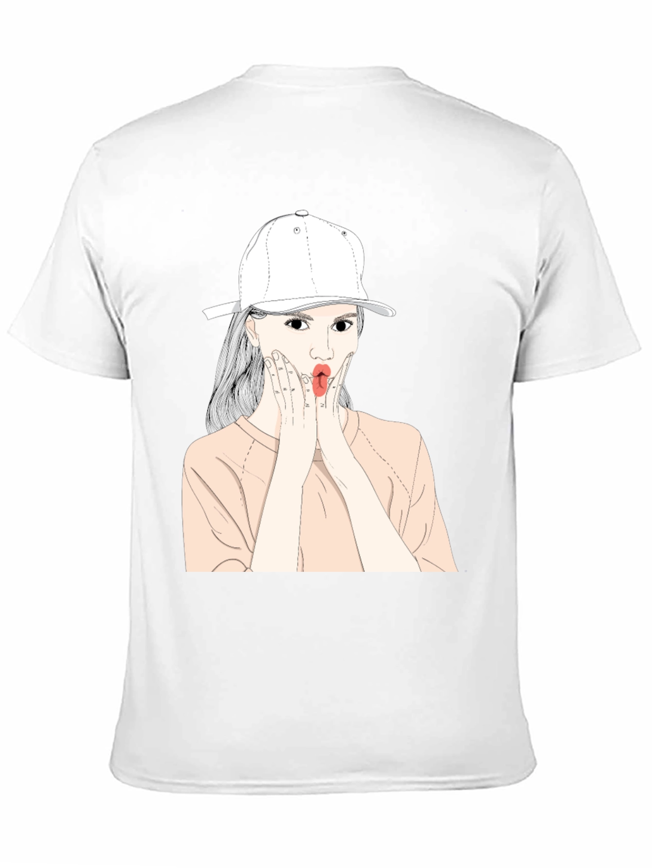 Fun Cartoon Girl Graphic Tee