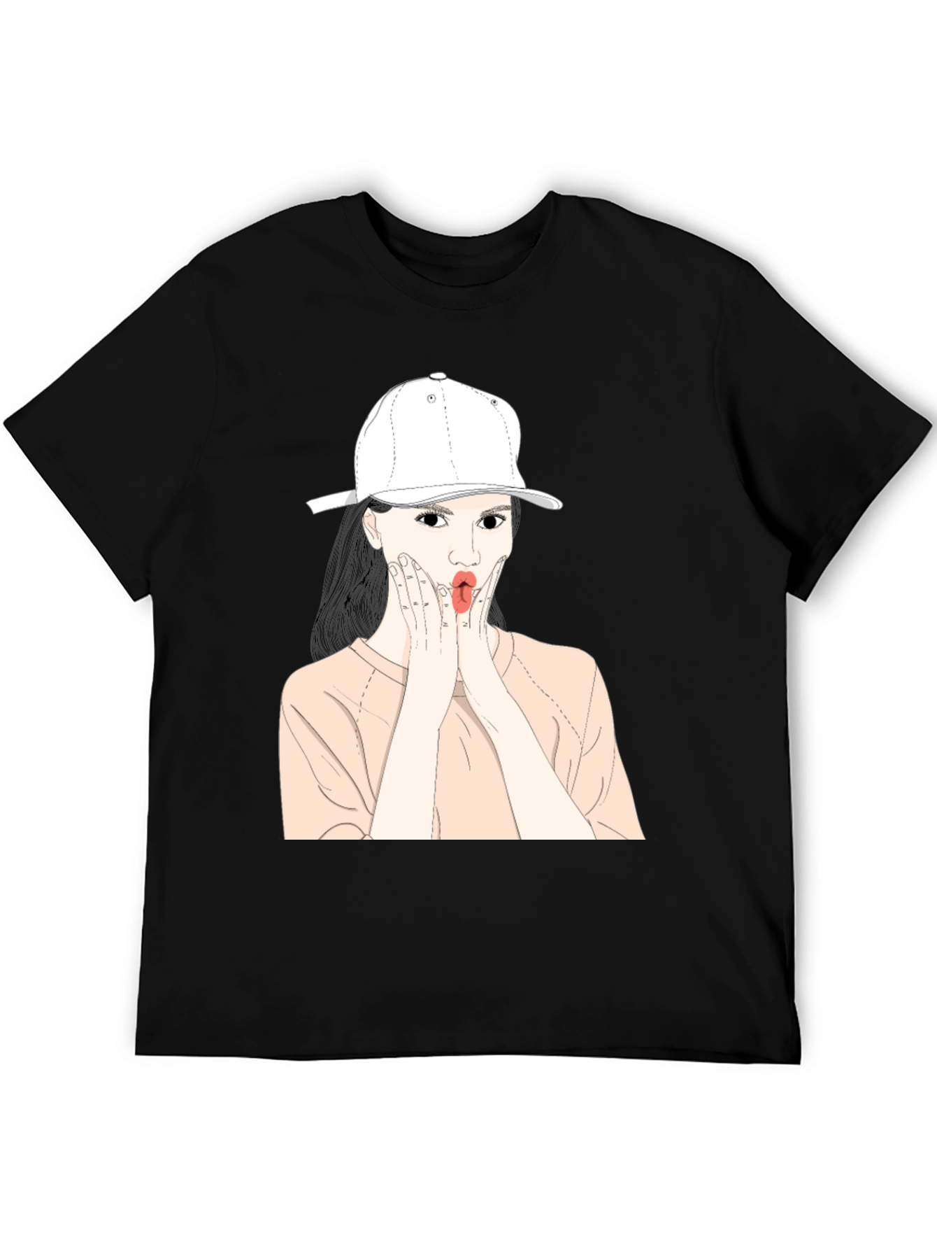 Fun Cartoon Girl Graphic Tee