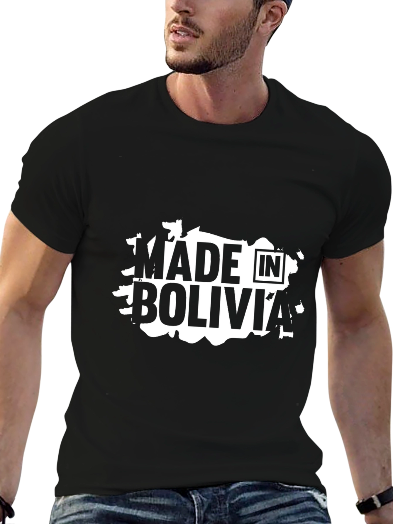 Made in Bolivia Graphic T-Shirt - Unisex Black Tee