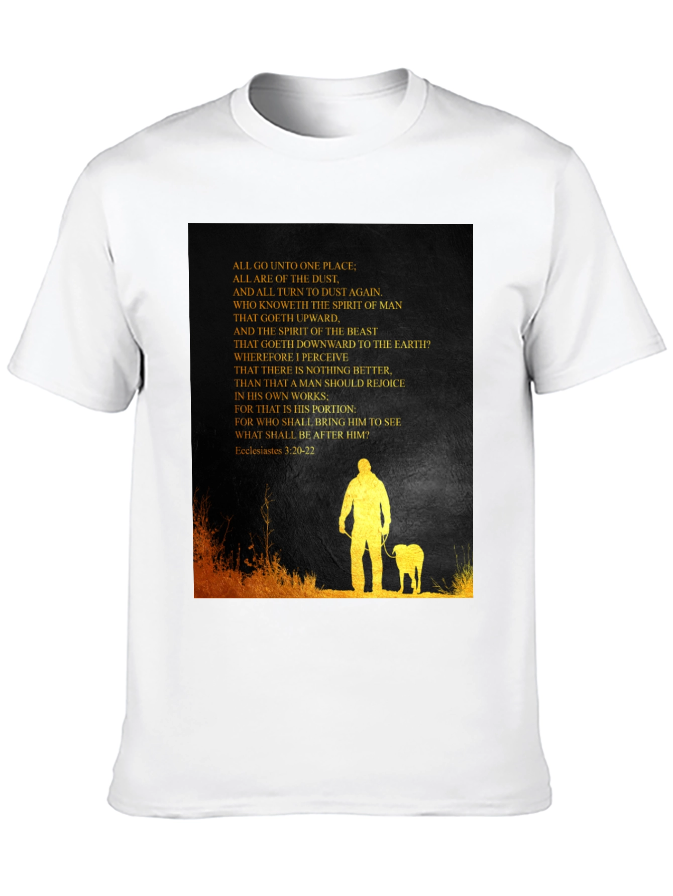 Ecclesiastes T-Shirt: Man and Beast Graphic Tee