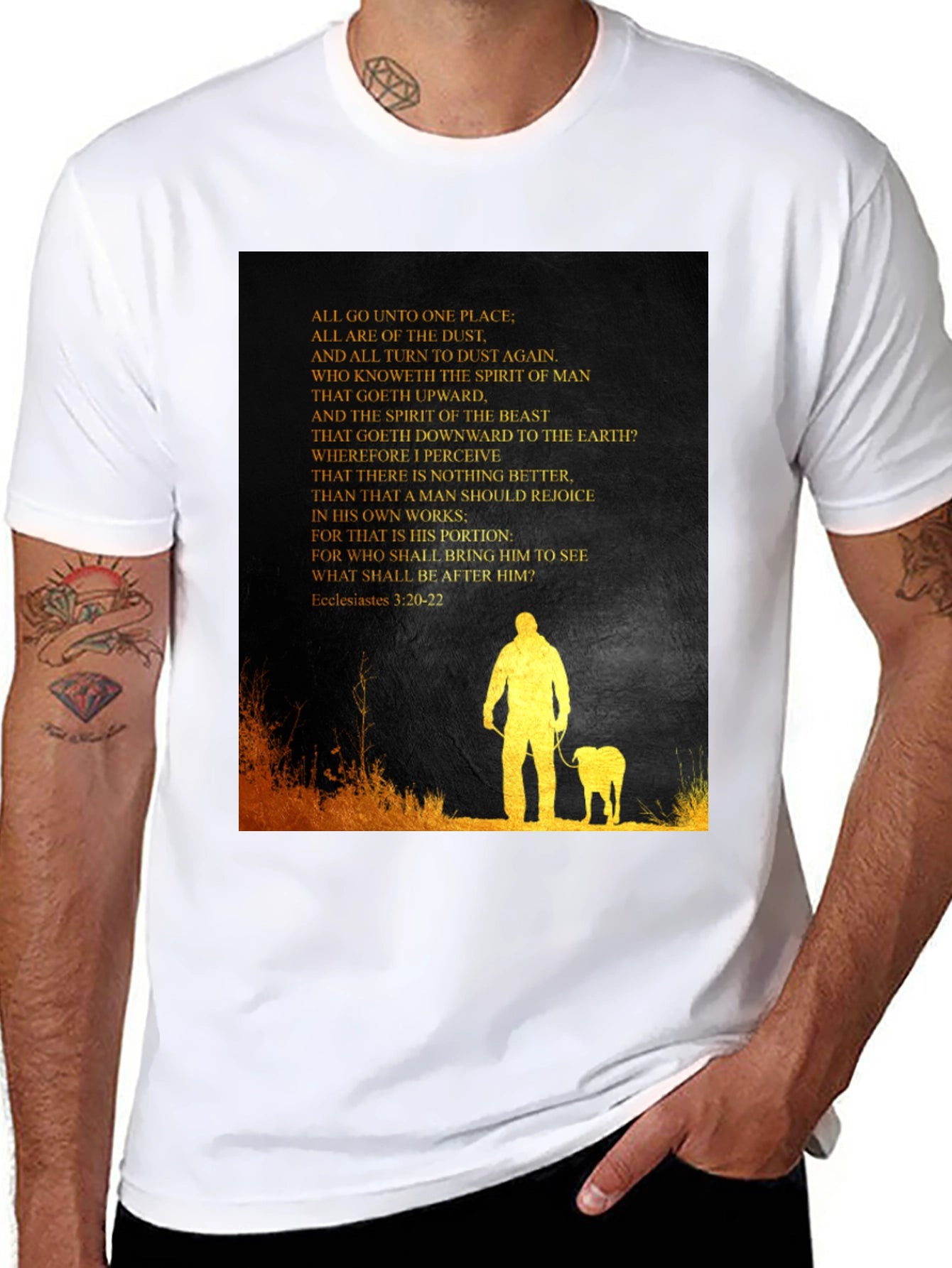 Ecclesiastes T-Shirt: Man and Beast Graphic Tee